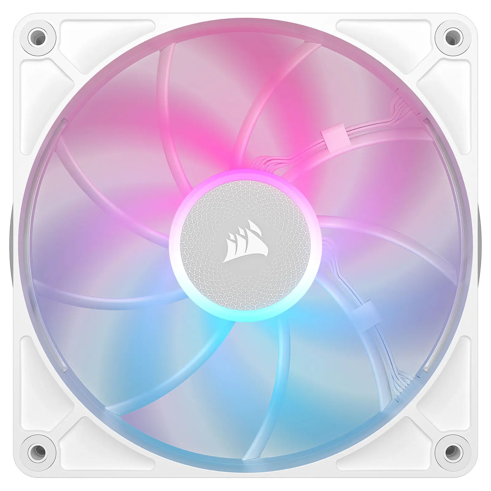Corsair iCUE LINK RX140 MAX RGB, Ventola PWM - 140mm Thick Fan, Bianco - immagine 2