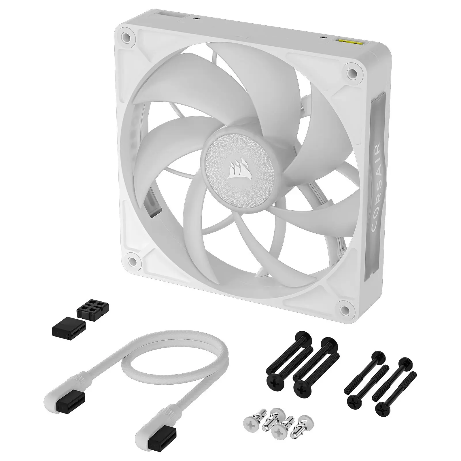 Corsair iCUE LINK RX140 MAX RGB, Ventola PWM - 140mm Thick Fan, Bianco - immagine 3