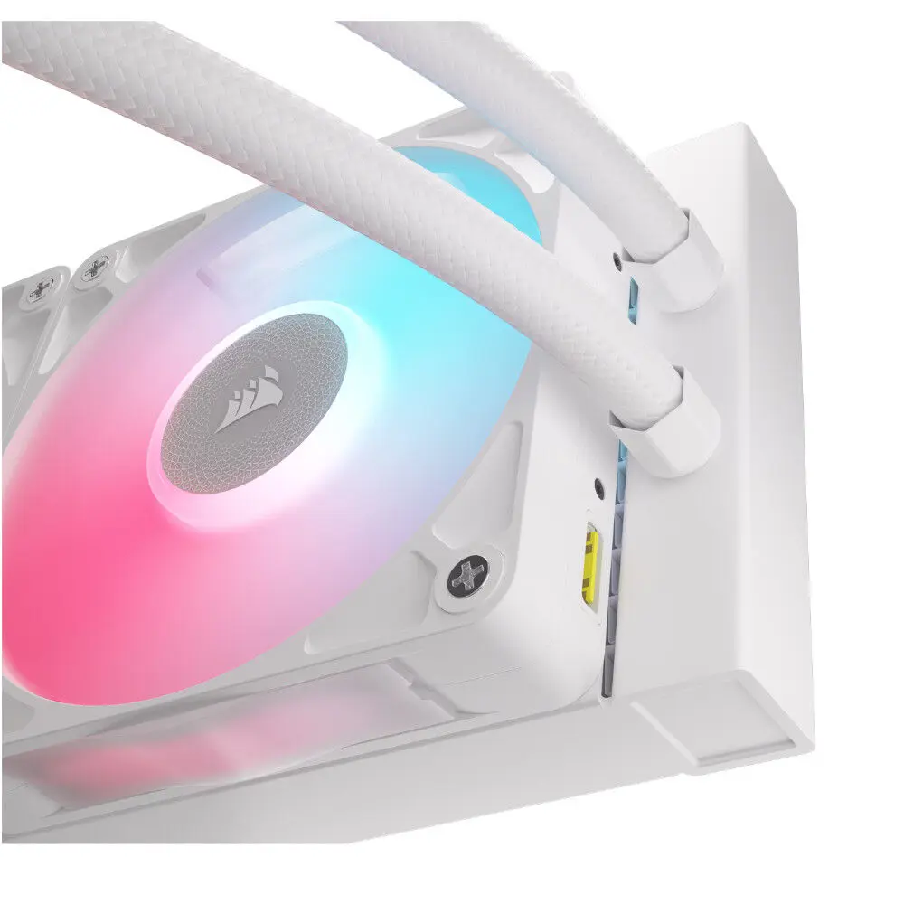 CORSAIR iCUE LINK TITAN 360 RX LCD AIO, 360mm Radiator, Liquid CPU Cooler - Bianco - immagine 5