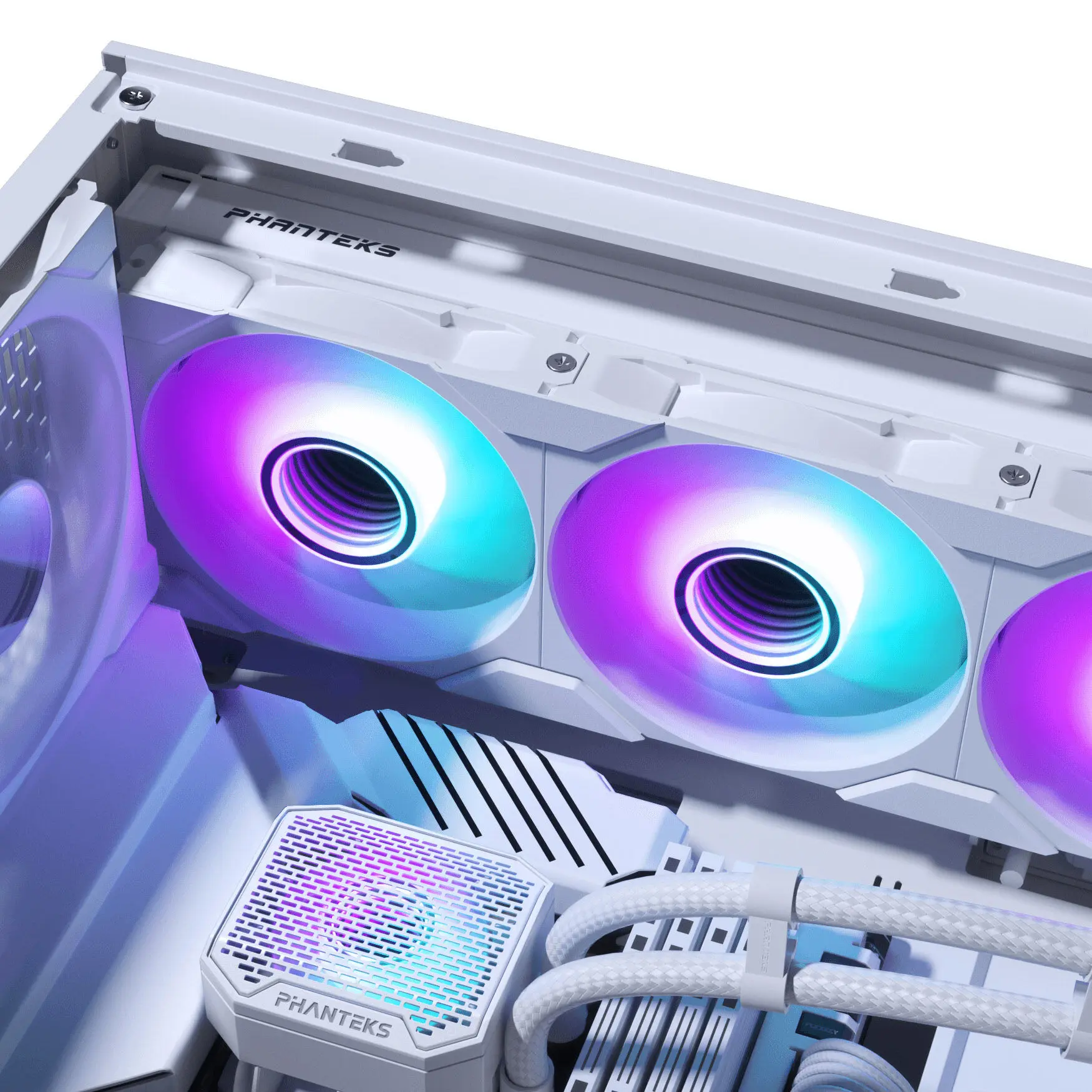 PHANTEKS Glacier One 360 M25 Gen2 - D-RGB - 360mm - Bianco - immagine 5