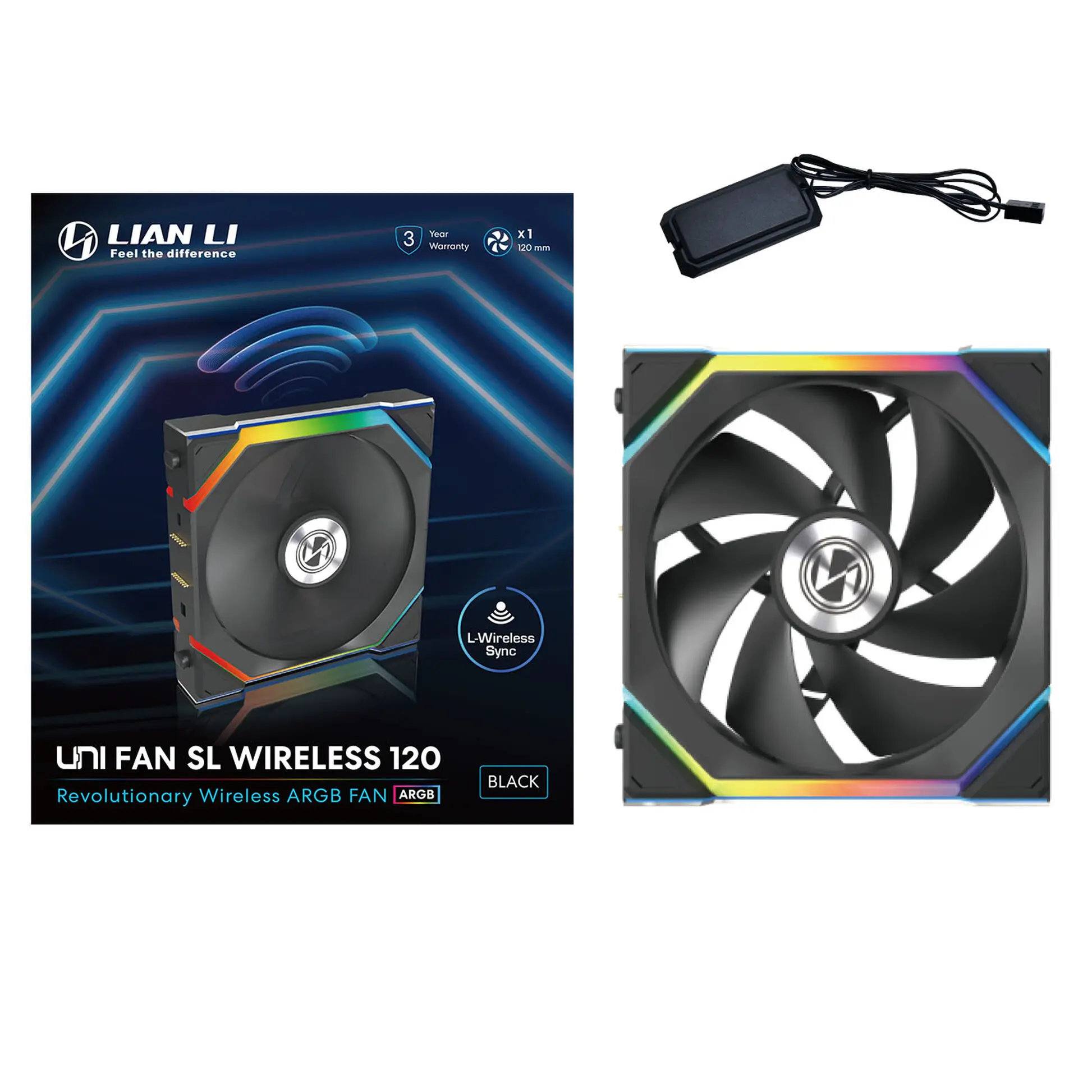 Lian Li UNI FAN SL Wireless ARGB PWM 120 mm - Nero - immagine 6