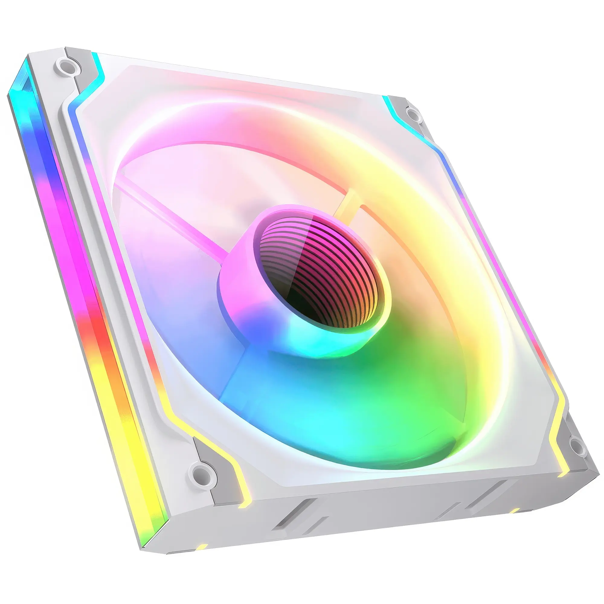 Cougar SC140-FW ARGB - Infinity Mirror Illuminated Modular Fan - Bianca