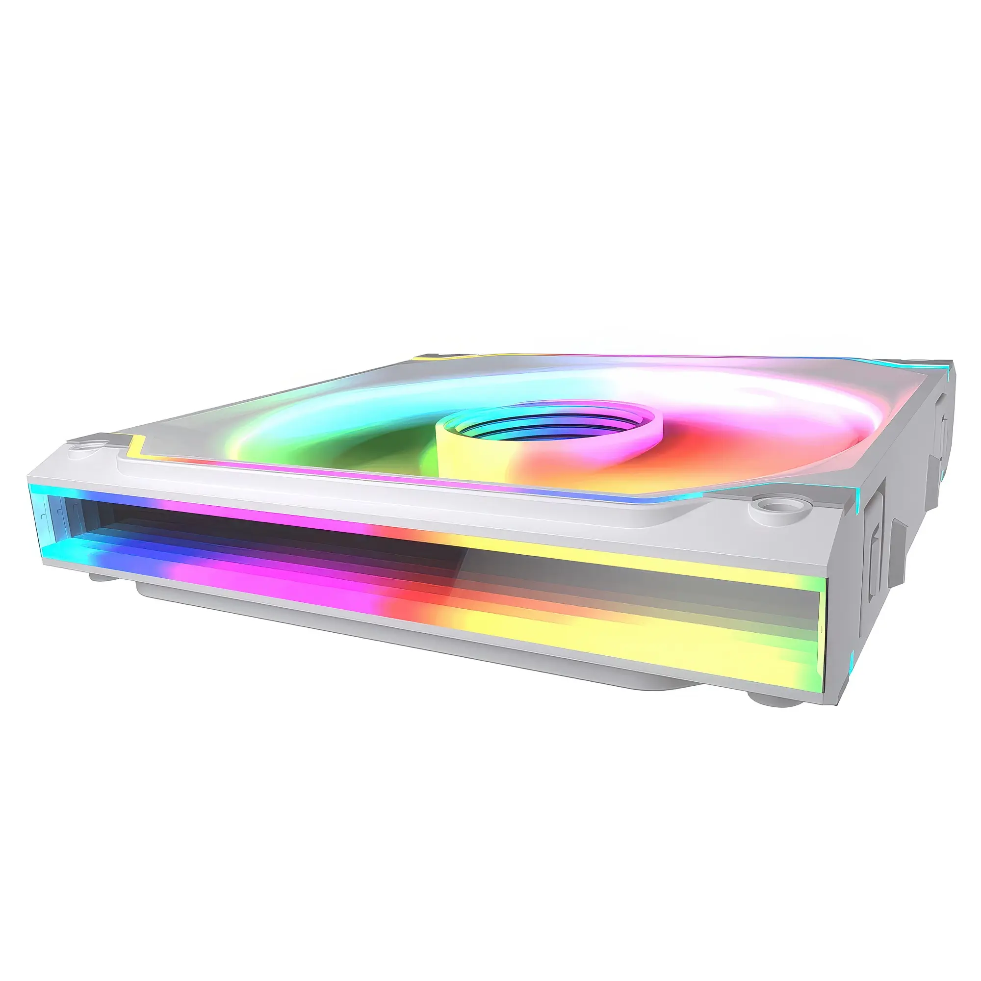 Cougar SC140-FW ARGB - Infinity Mirror Illuminated Modular Fan - Bianca - immagine 5