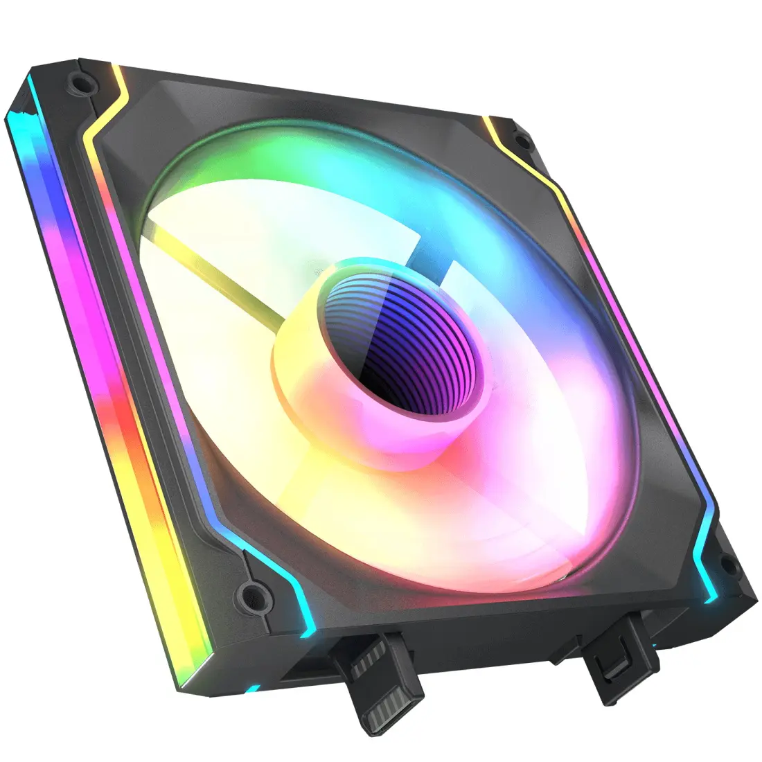 Cougar SC140-RB ARGB - Infinity Mirror Illuminated Modular Fan Reverse Rotation - Nero - immagine 2