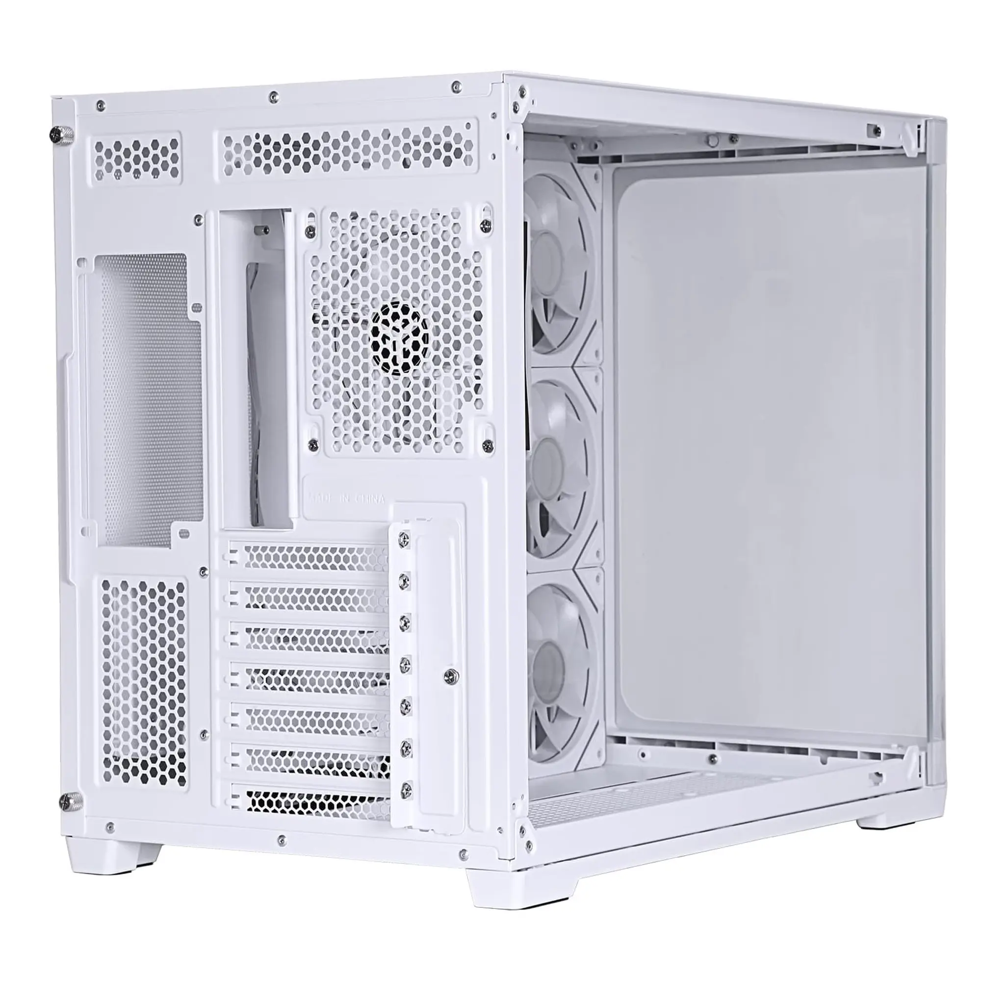 iTek Case DARK CAVE Curved, ARGB, Vetro Temperato - Bianco - immagine 4