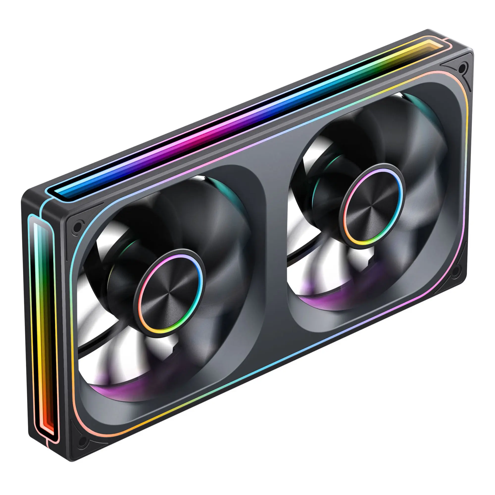 Jonsbo ZA-240 Infinity Mirror ARGB PWM Reverse, 240mm (2x 120) - Nero