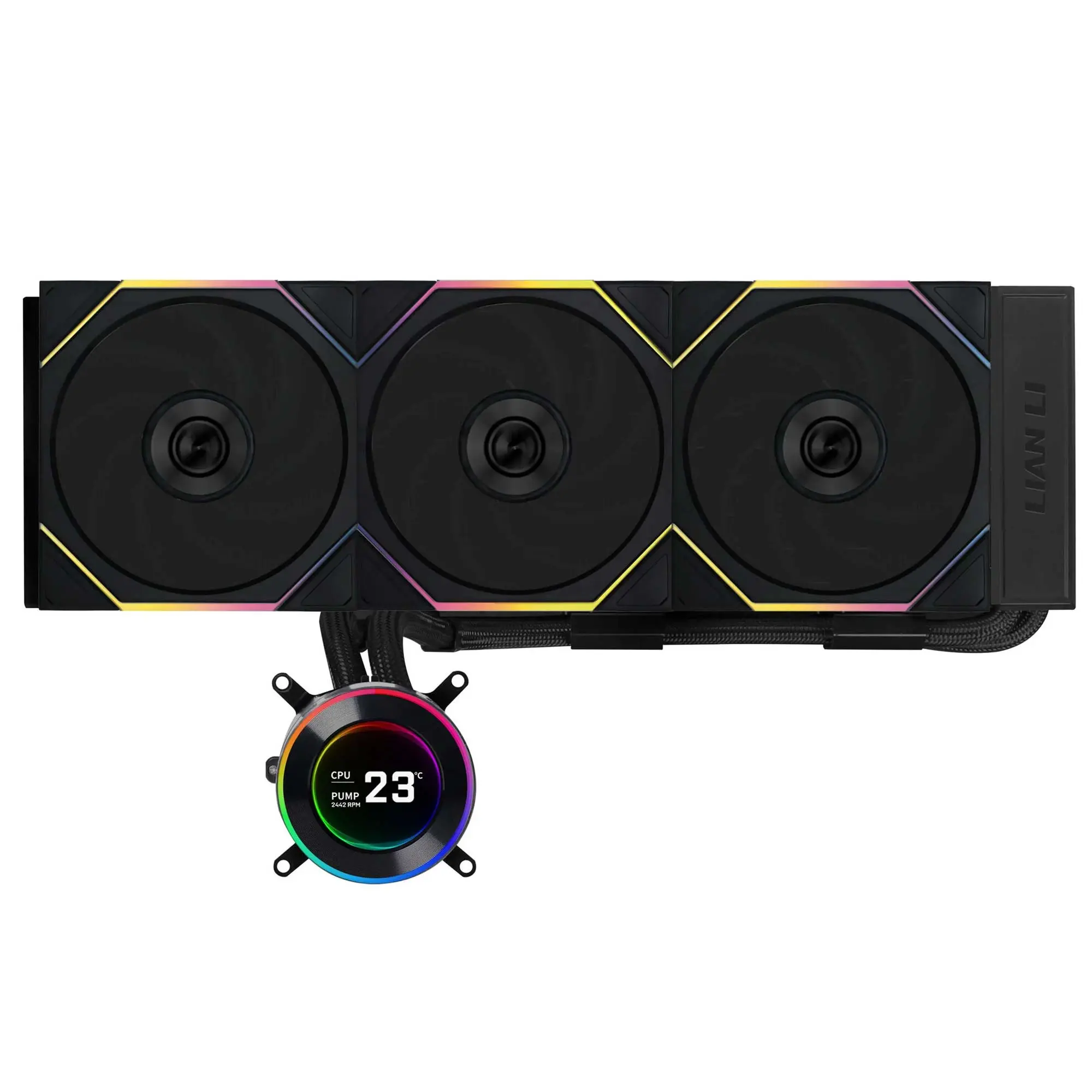 Lian Li HydroShift II LCD-C 360TL AIO Water Cooler, ARGB - Nero - immagine 2