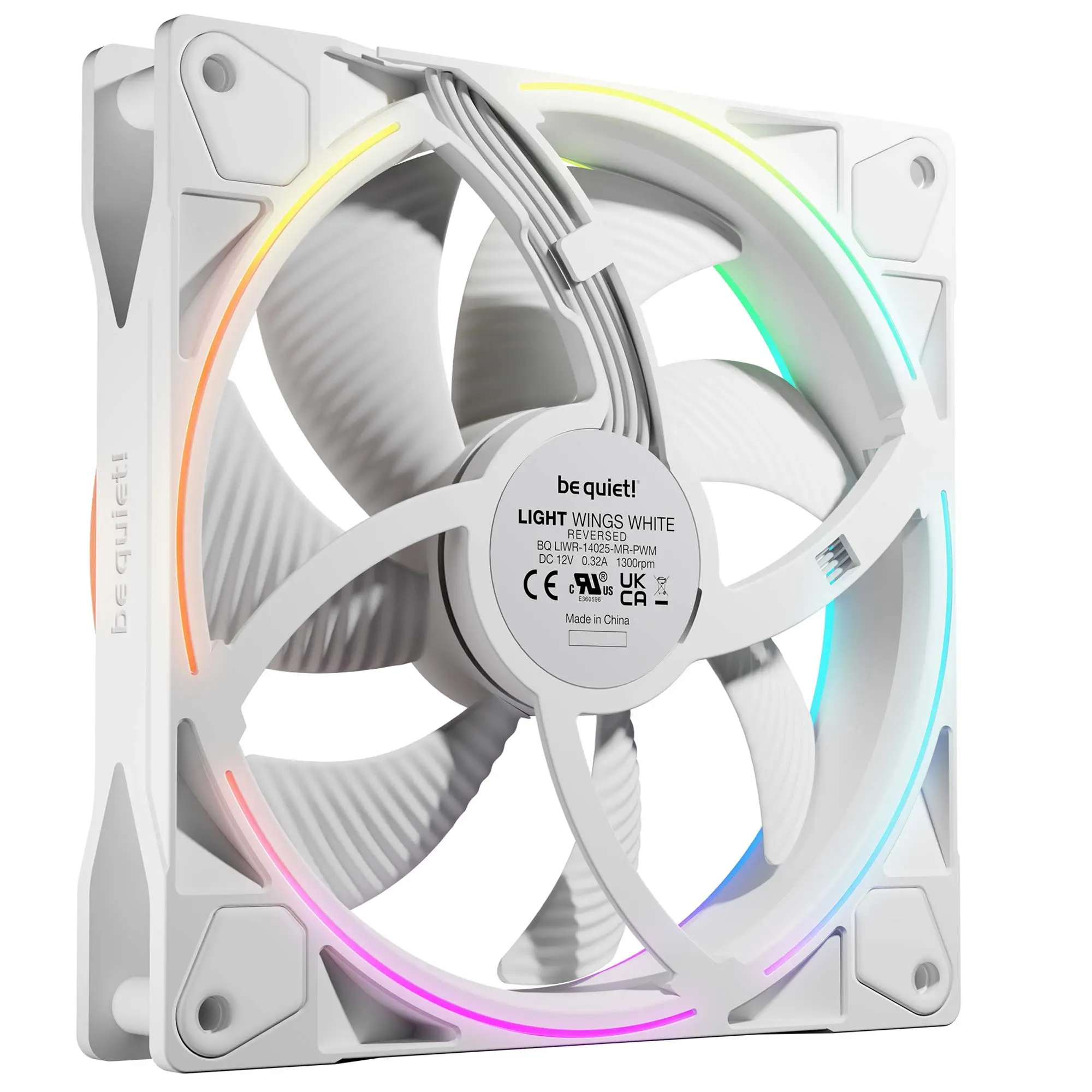 be quiet! Light Wings Reverse ARGB Fan - 140mm - Bianco - immagine 3