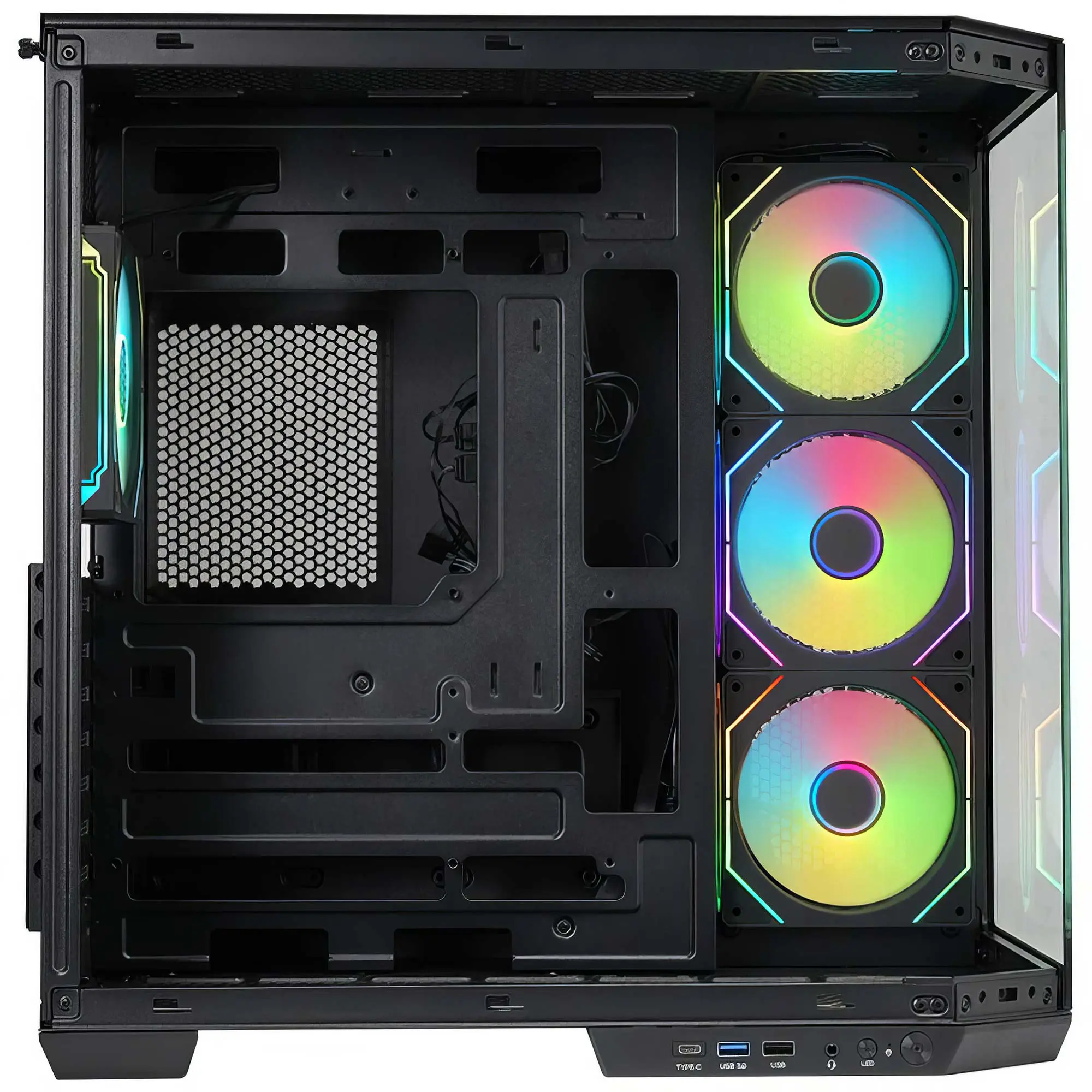 iTek Case DARK CAVE AKU, ARGB, Vetro Temperato - Nero - immagine 3