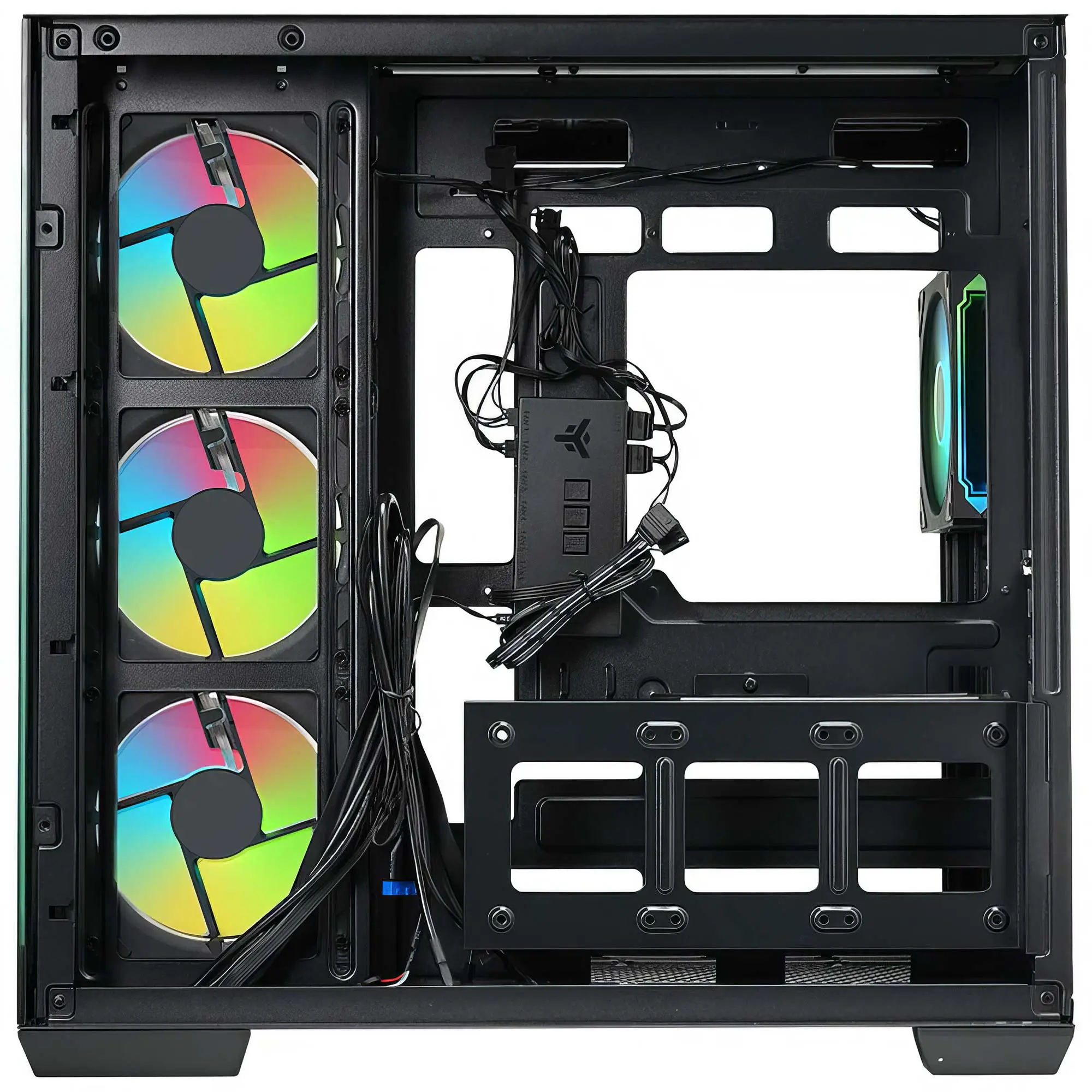 iTek Case DARK CAVE AKU, ARGB, Vetro Temperato - Nero - immagine 4