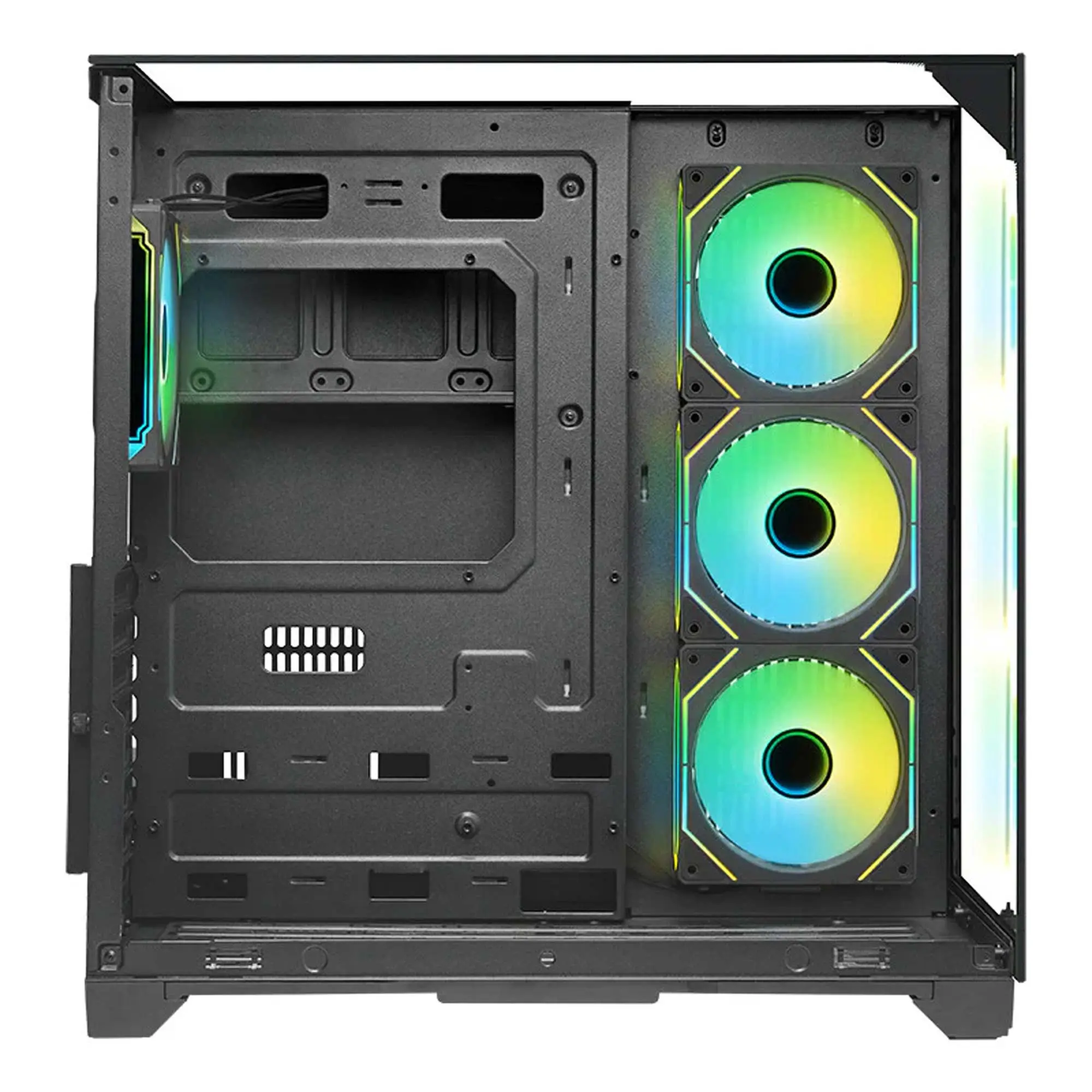 iTek Case DARK CAVE PANO, ARGB, Vetro Temperato - Nero - immagine 3
