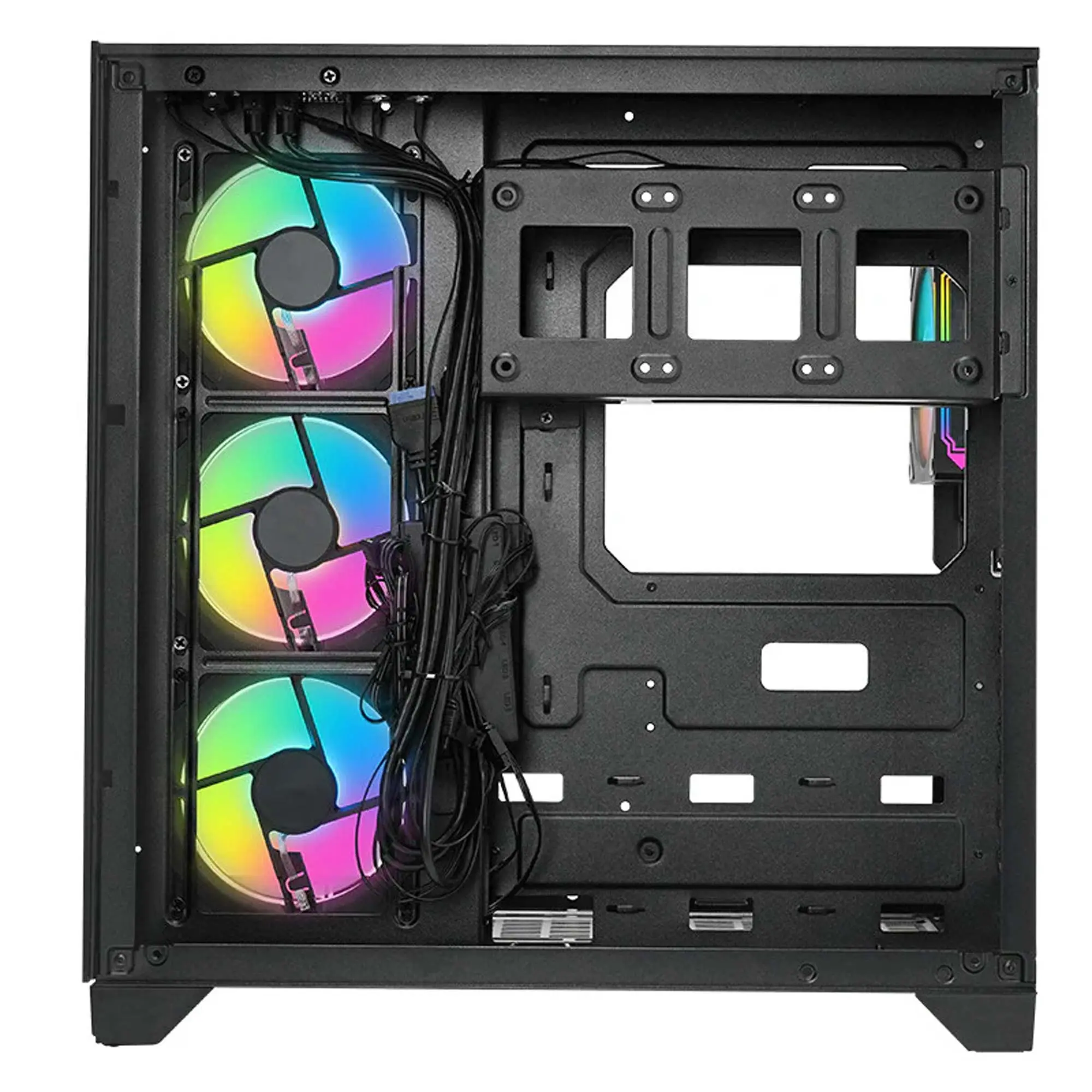 iTek Case DARK CAVE PANO, ARGB, Vetro Temperato - Nero - immagine 4