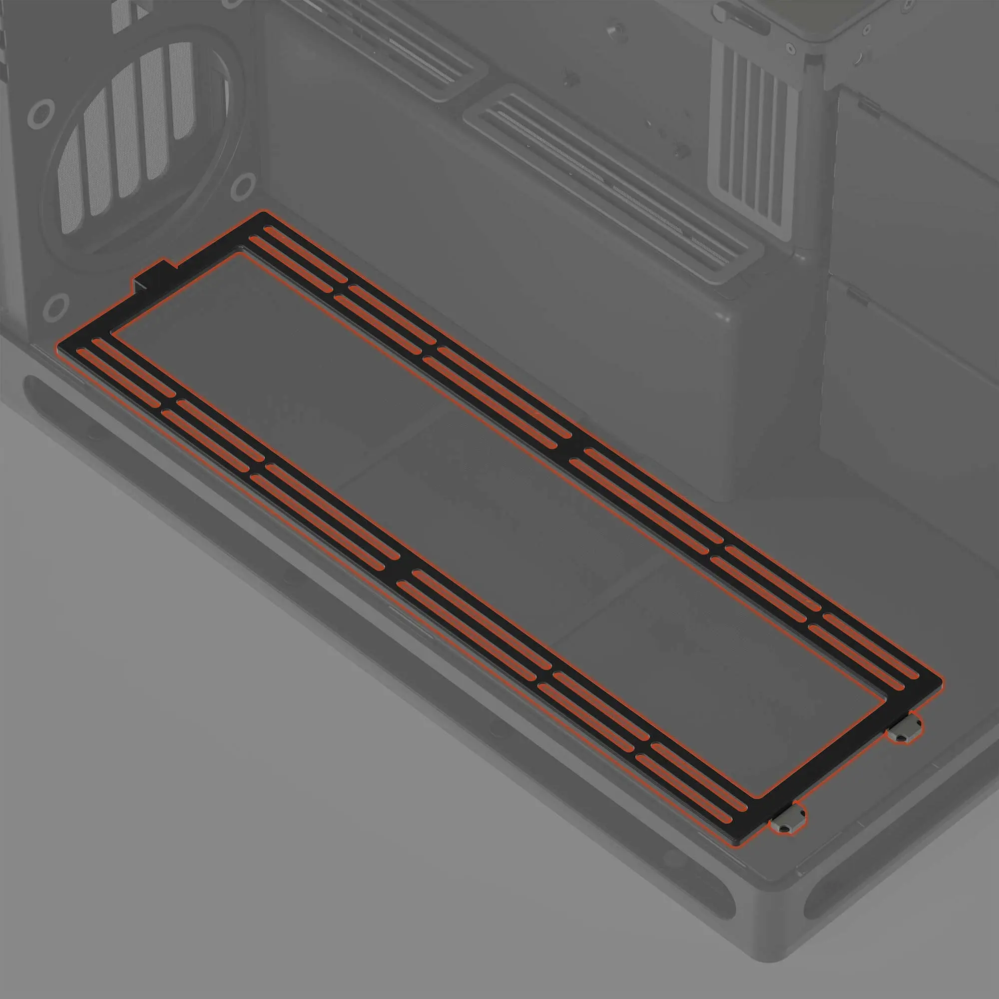HAVN HS 420 Bracket Inferiore per Ventole - Nero - immagine 3