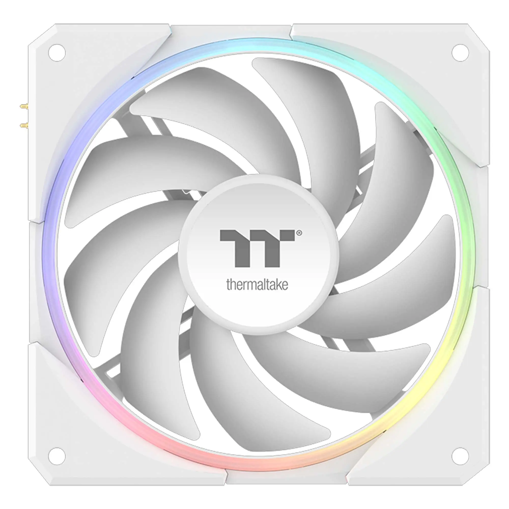 Thermaltake TS140 EX ARGB Sync PC Cooling Fan, 140mm, Bianco - Kit 3 Pezzi - immagine 3