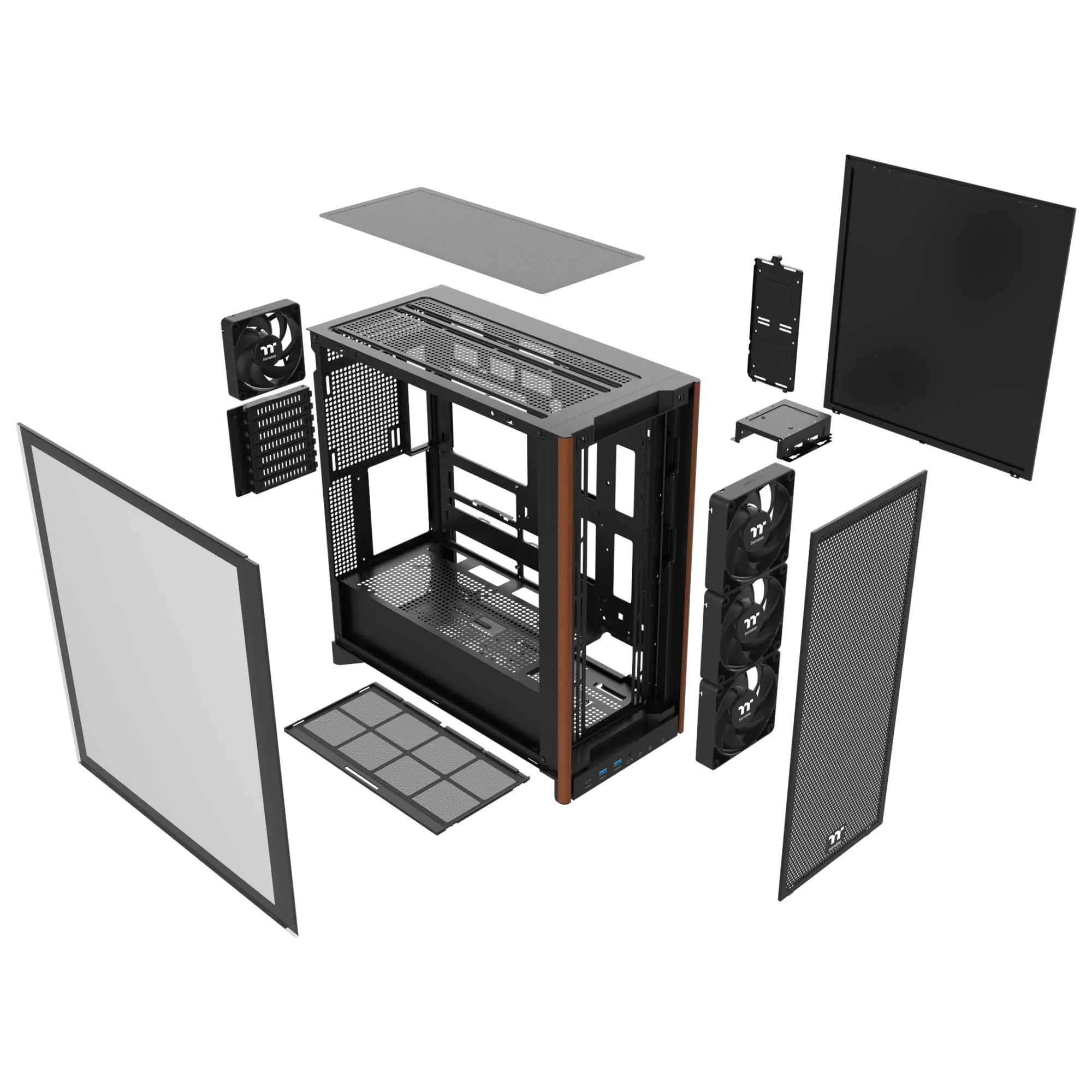 Thermaltake S370 WS, Vetro Temperato - Nero - immagine 7