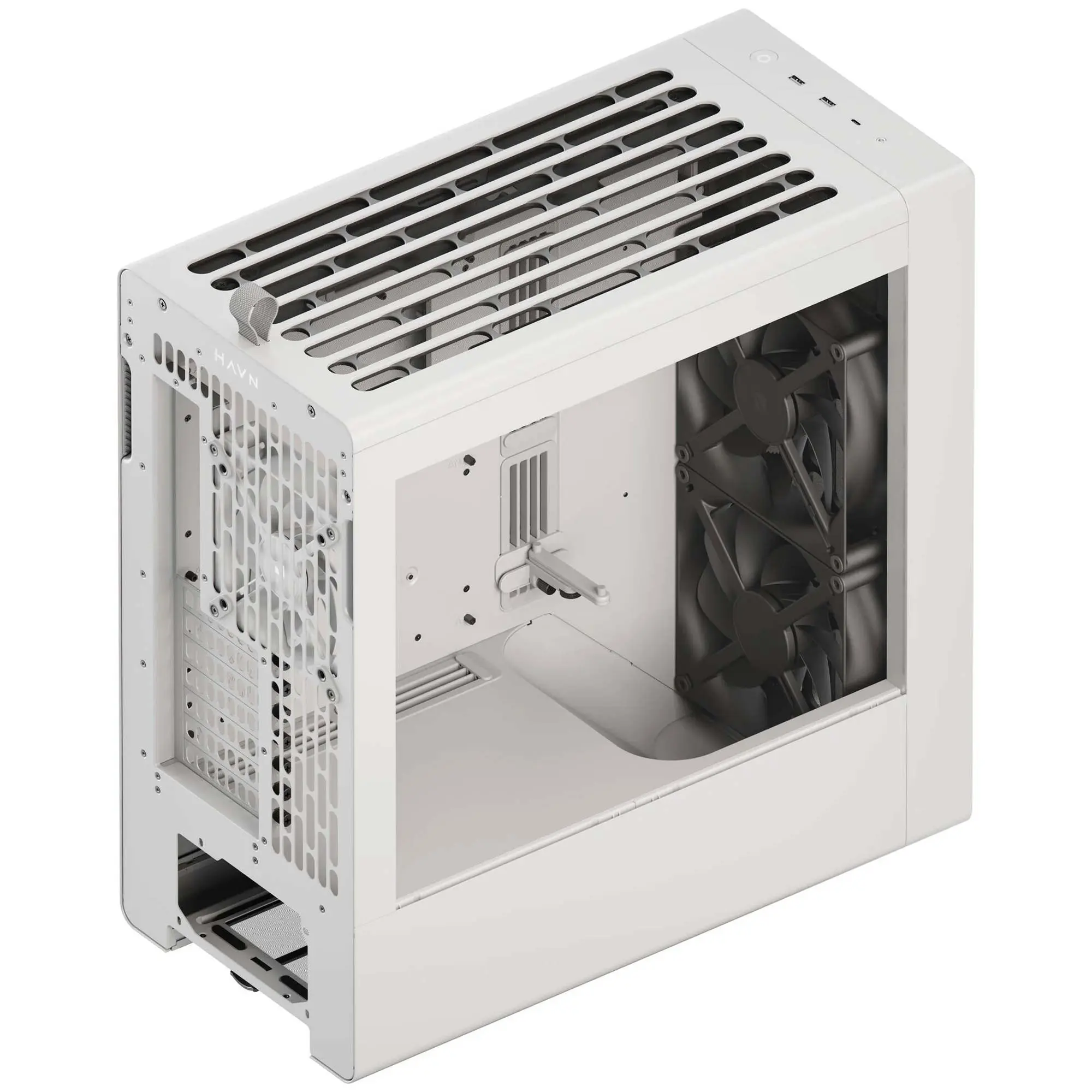 HAVN BF 360 Flow, E-ATX, Tempered Glass - Bianco - immagine 4