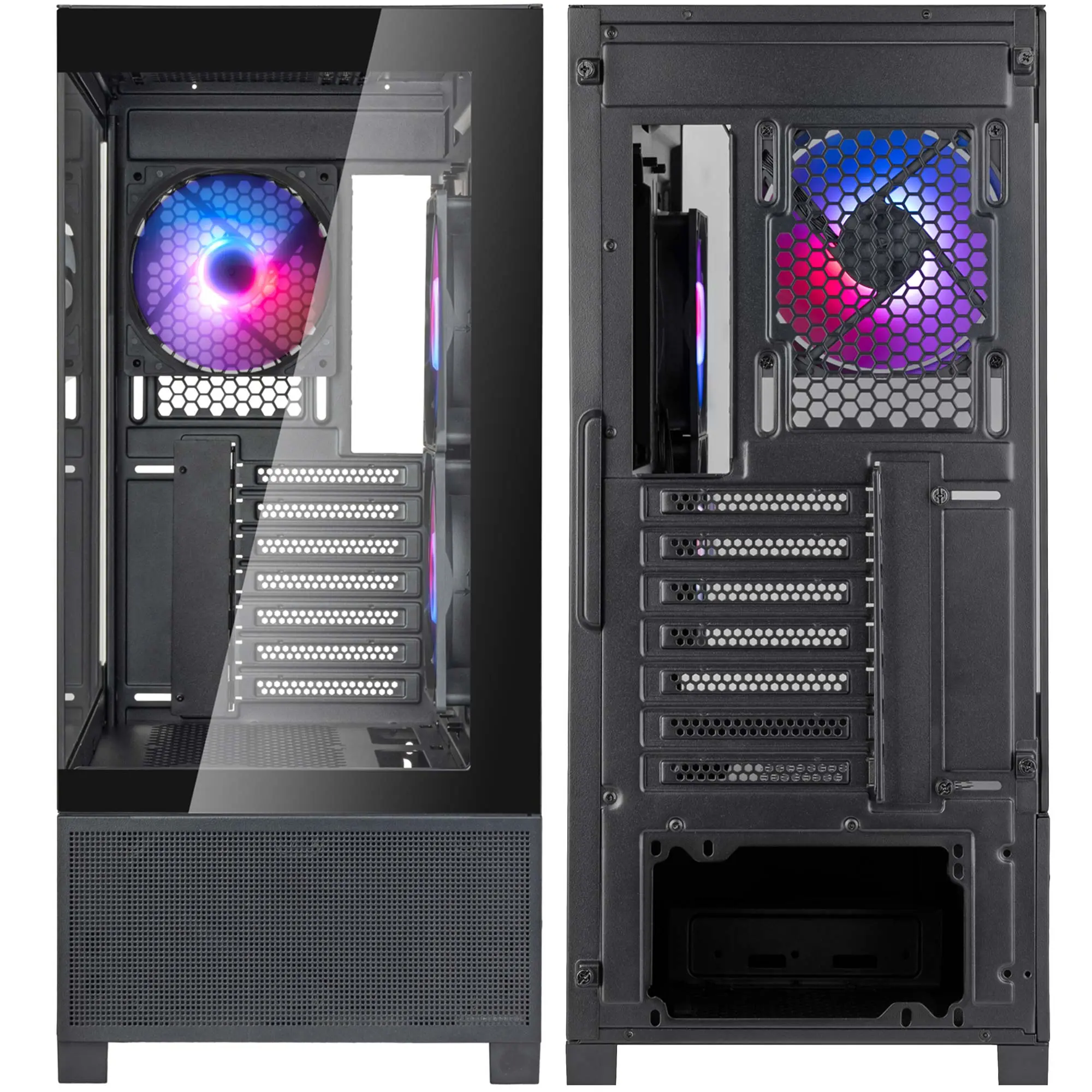 SilverStone Lucid 05 Gaming Case, Vetro Temperato - Nero - immagine 2