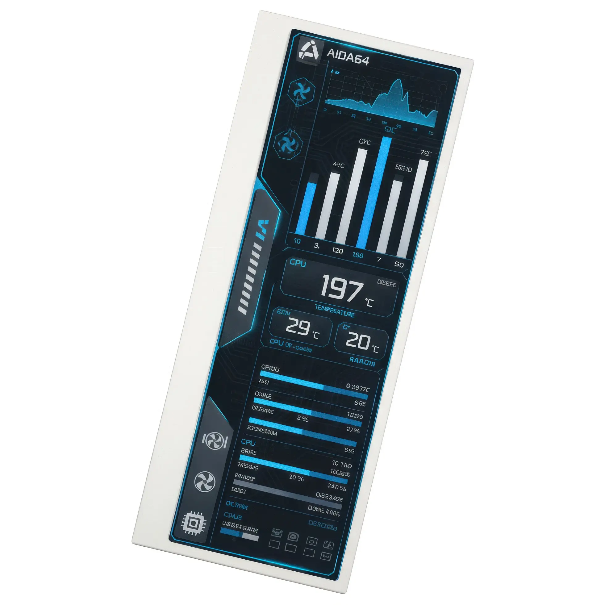 Hyperion Vision Display - Monitor 4K per Asus ROG Hyperion GR701 - Bianco - immagine 2