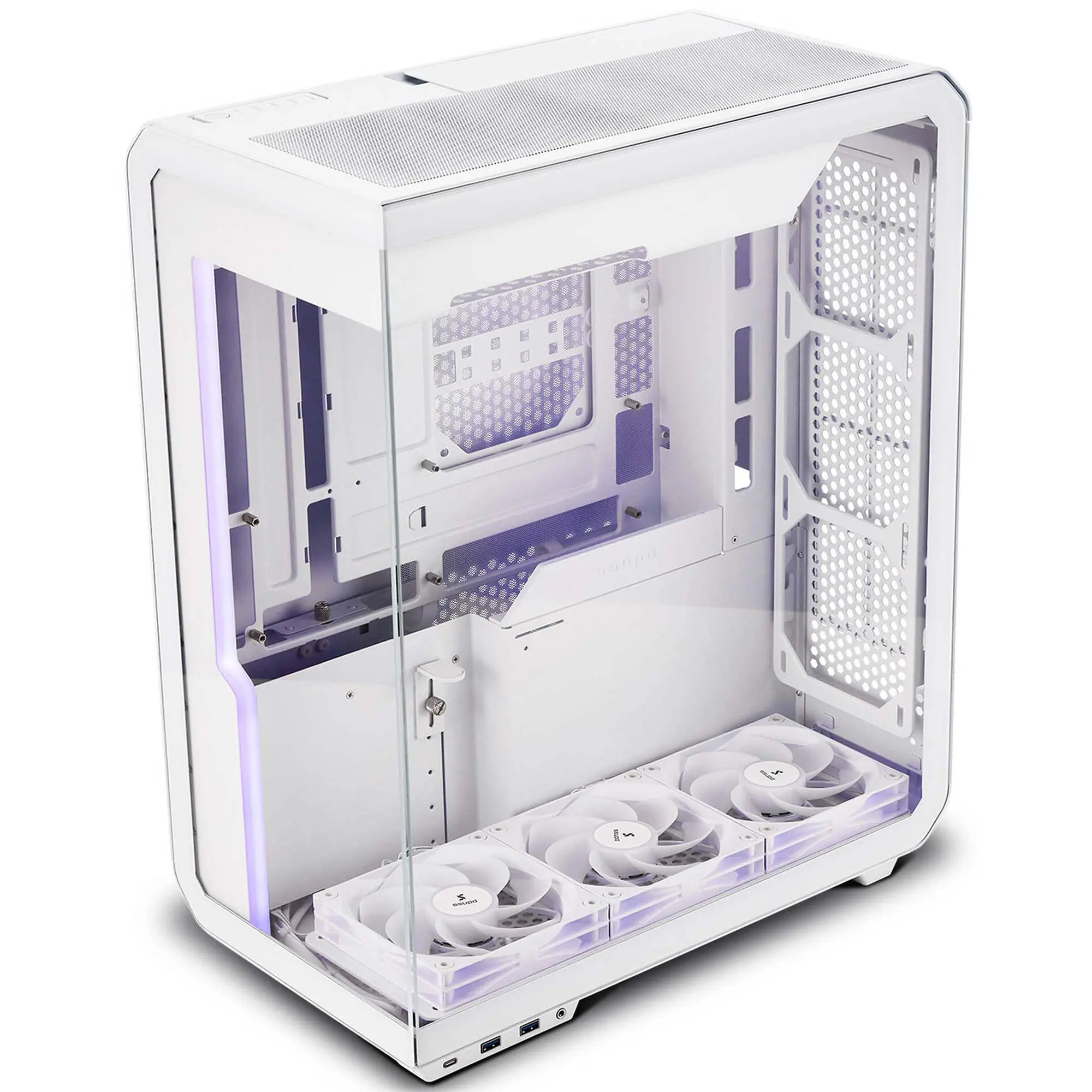 Ssupd Xhuttle Case ATX - Tempered Glass, Bianco - immagine 2