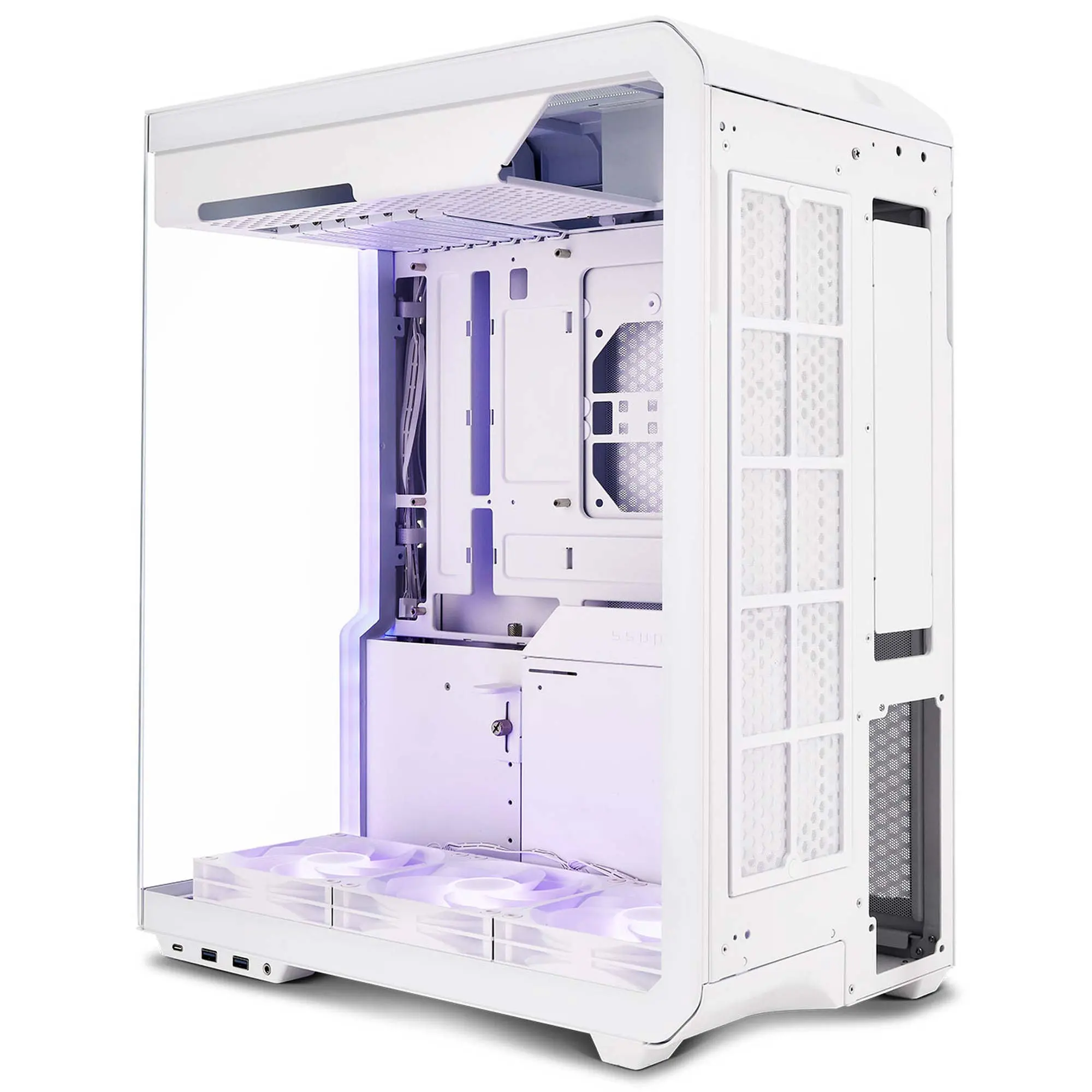 Ssupd Xhuttle Case ATX - Tempered Glass, Bianco - immagine 3