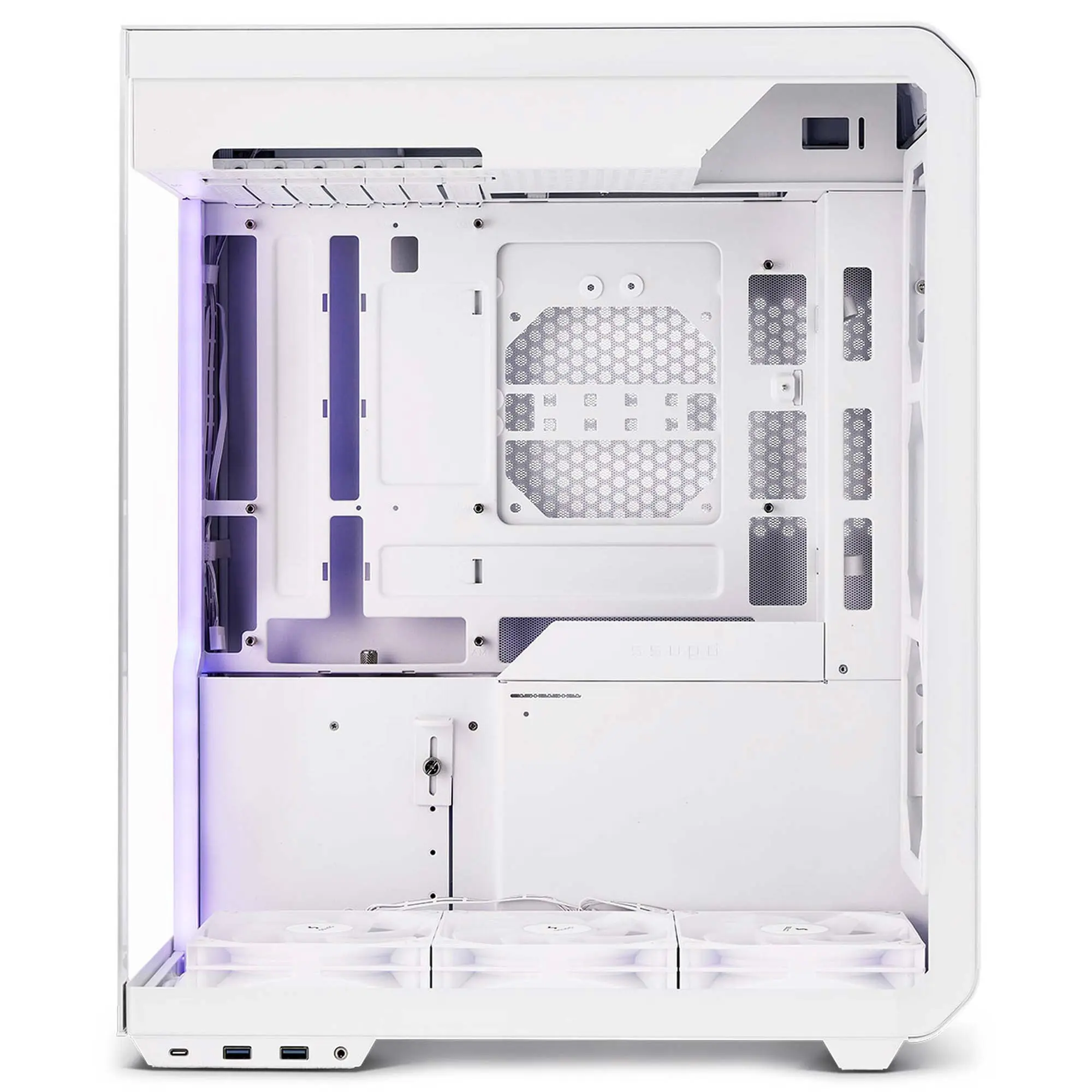 Ssupd Xhuttle Case ATX - Tempered Glass, Bianco - immagine 5