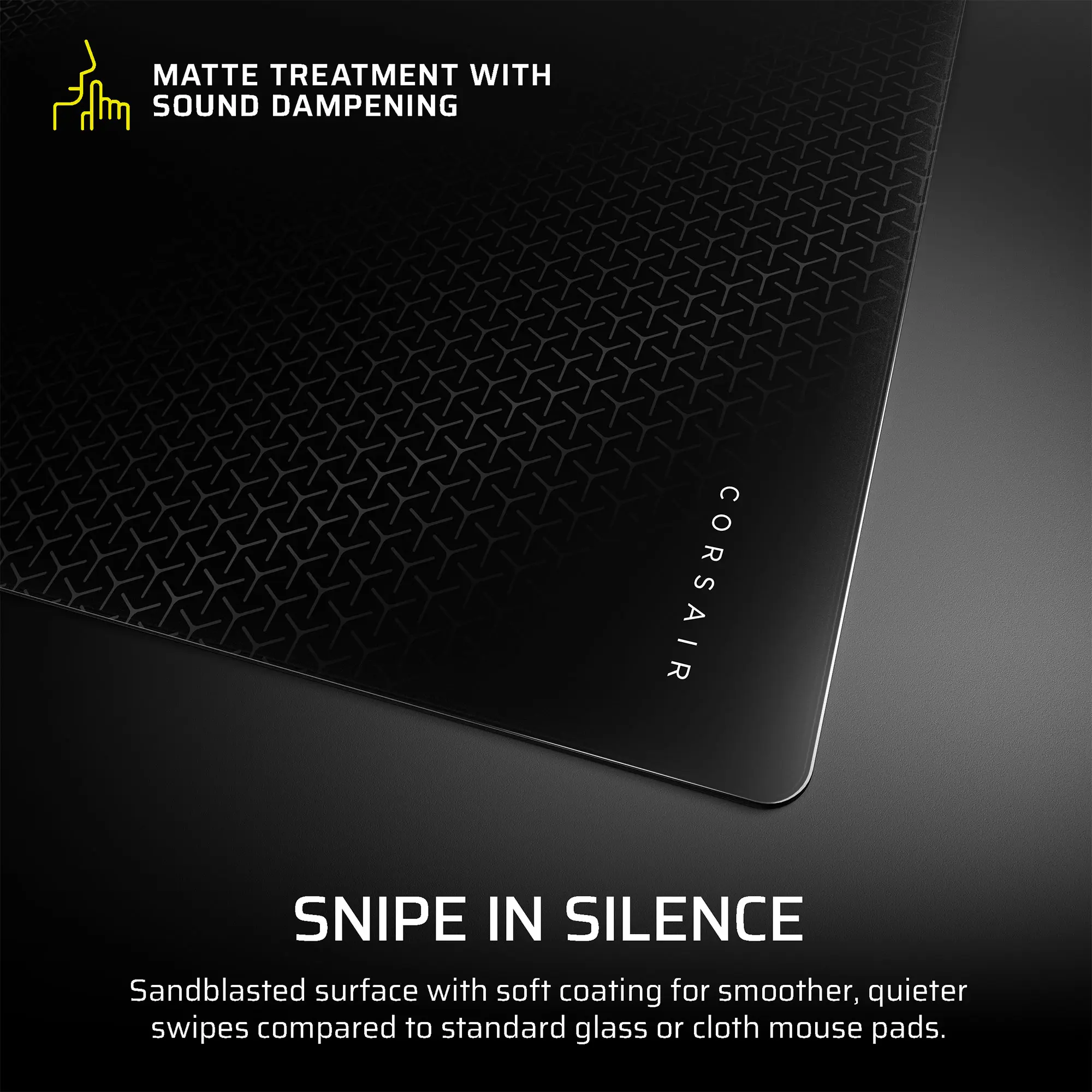 Corsair Gaming MM Glass Mouse Pad - Nero - immagine 4