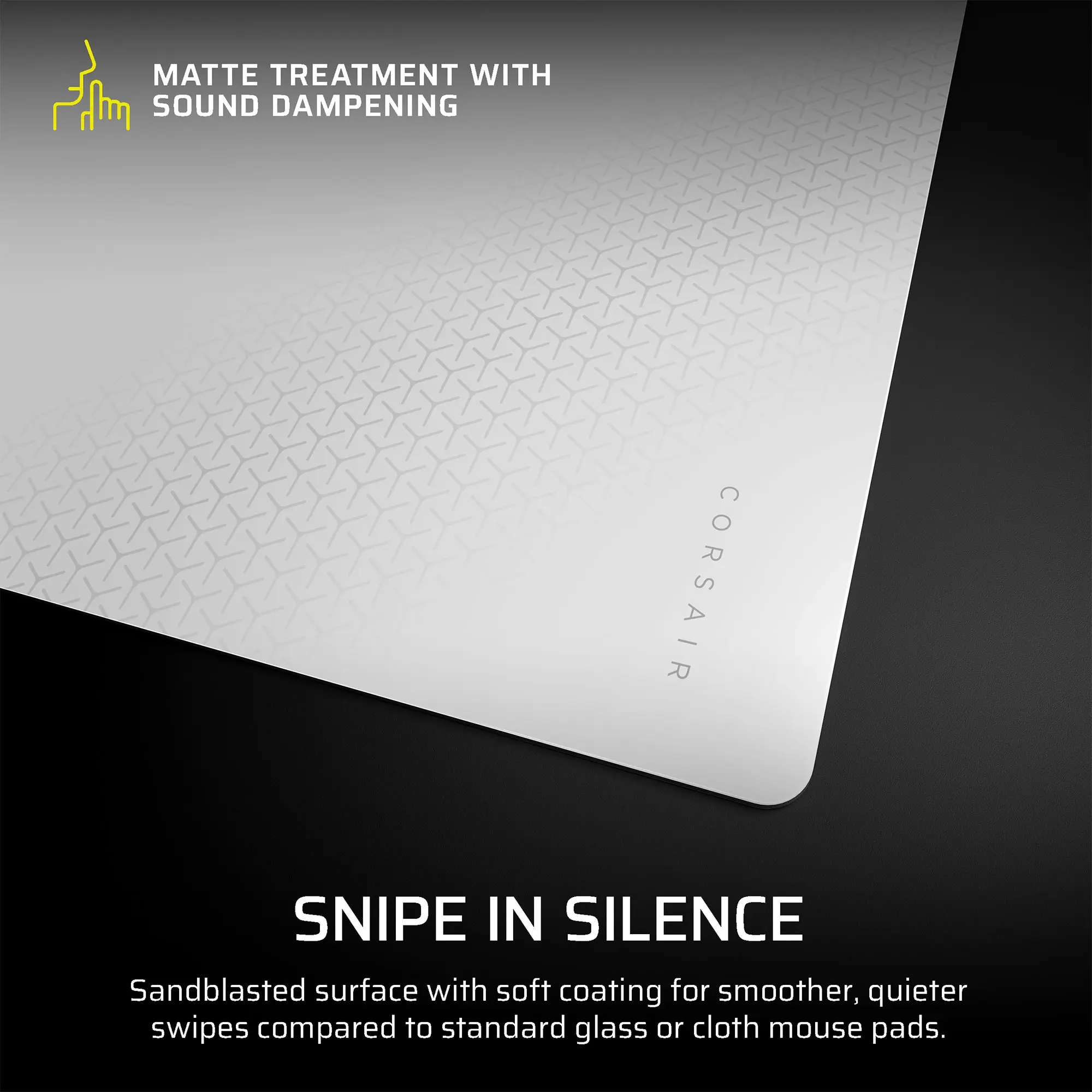 Corsair Gaming MM Glass Mouse Pad - Grigio - immagine 3