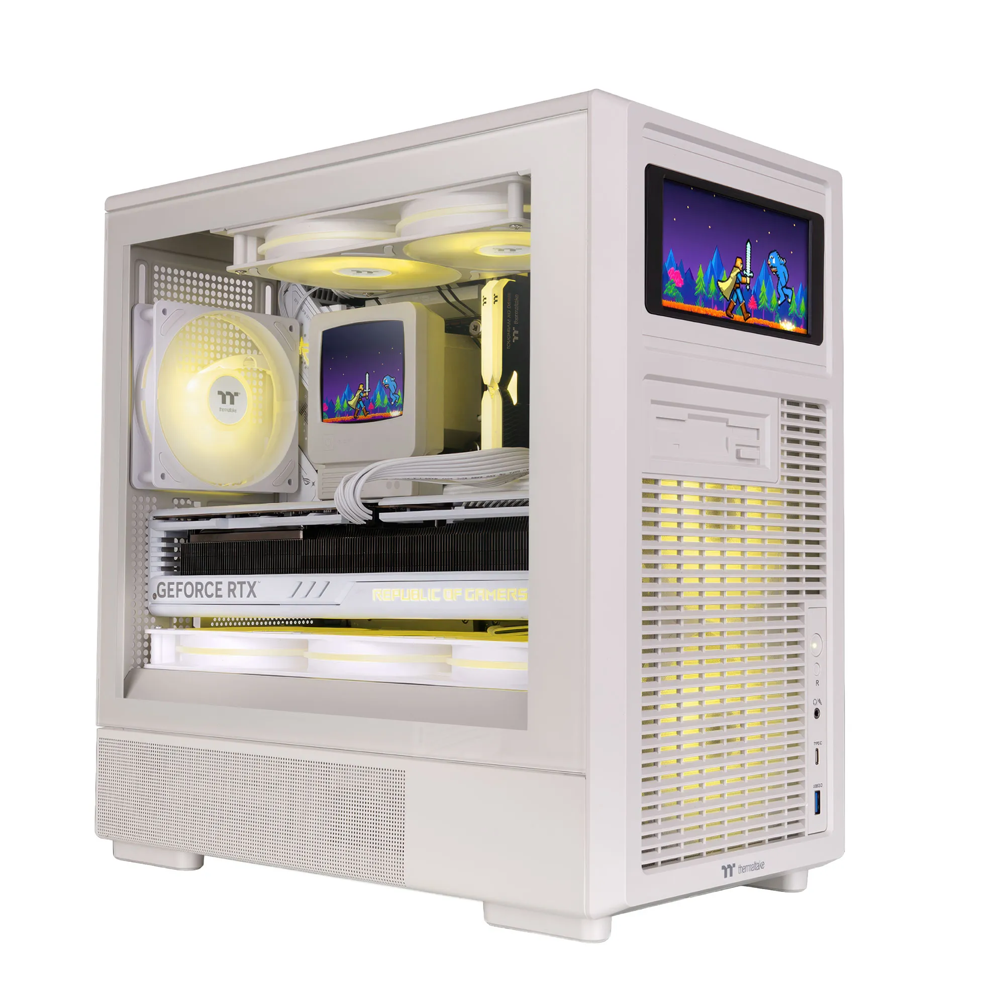 Thermaltake Retro 260 TG - Case Micro Tower M-ATX vetro temperato - immagine 7