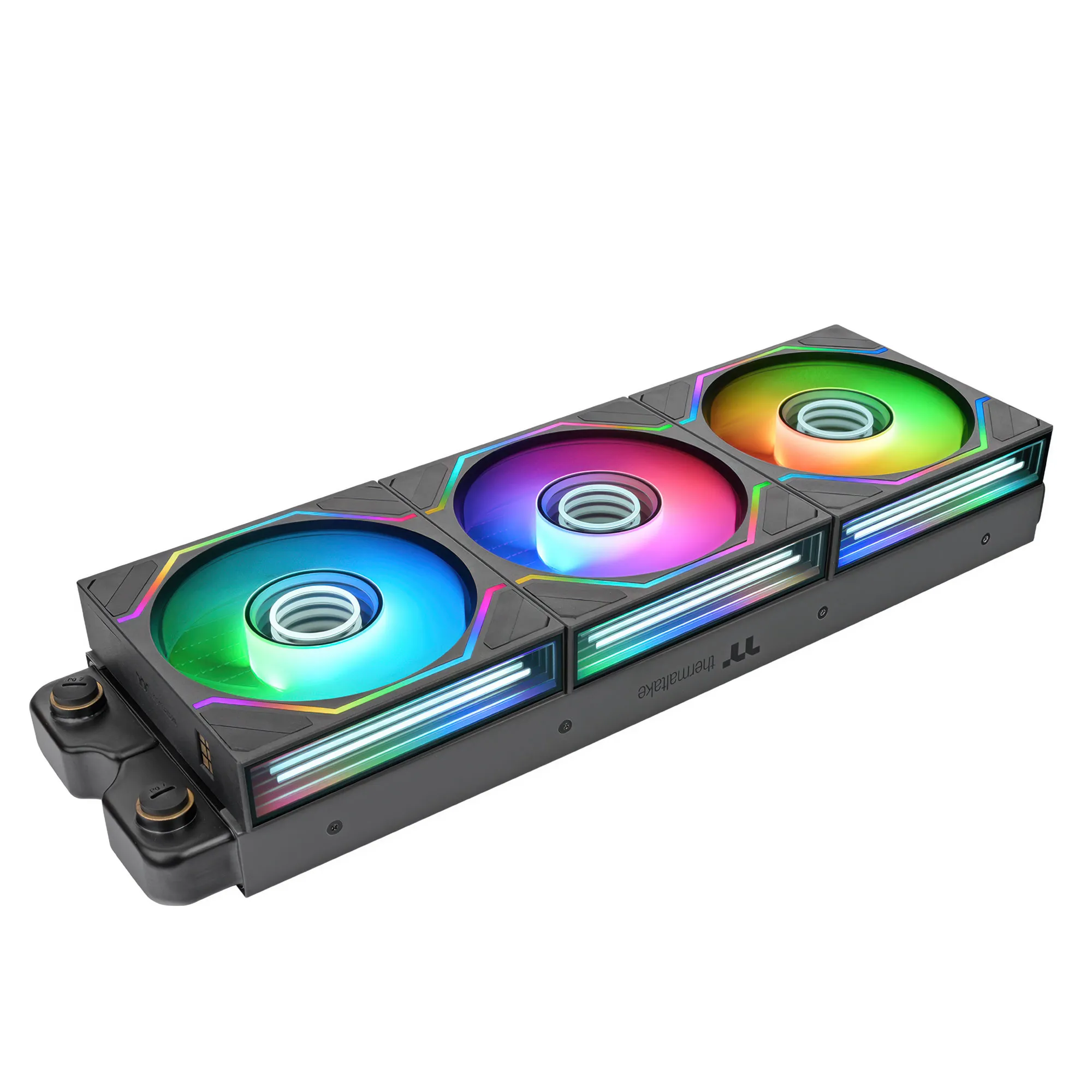 Thermaltake SWAFAN 120 EX INFINITY Sync PC Cooling Fan, 120mm, Nero - Kit 3 Pezzi - immagine 2