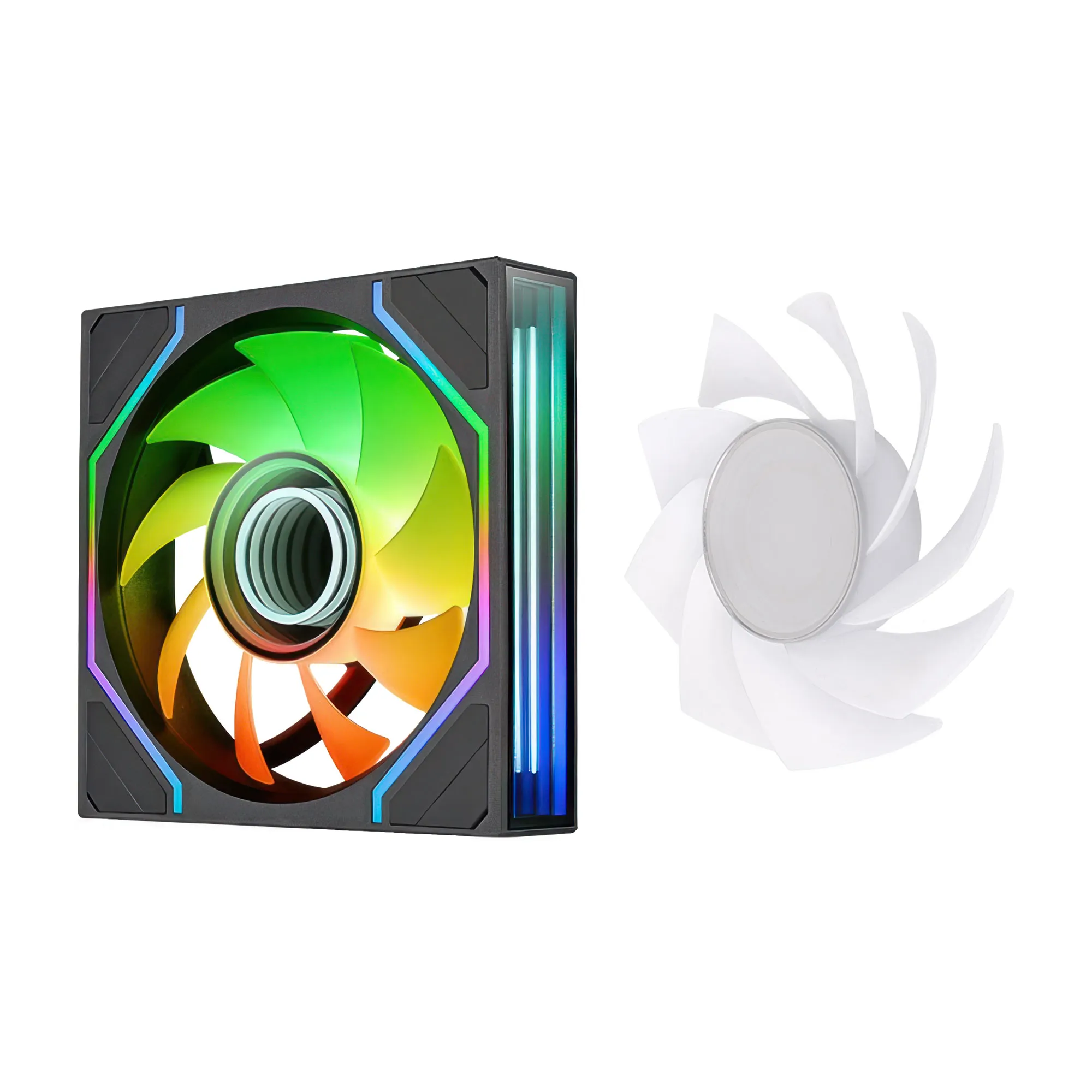Thermaltake SWAFAN 120 EX INFINITY Sync PC Cooling Fan, 120mm, Nero - Kit 3 Pezzi - immagine 3