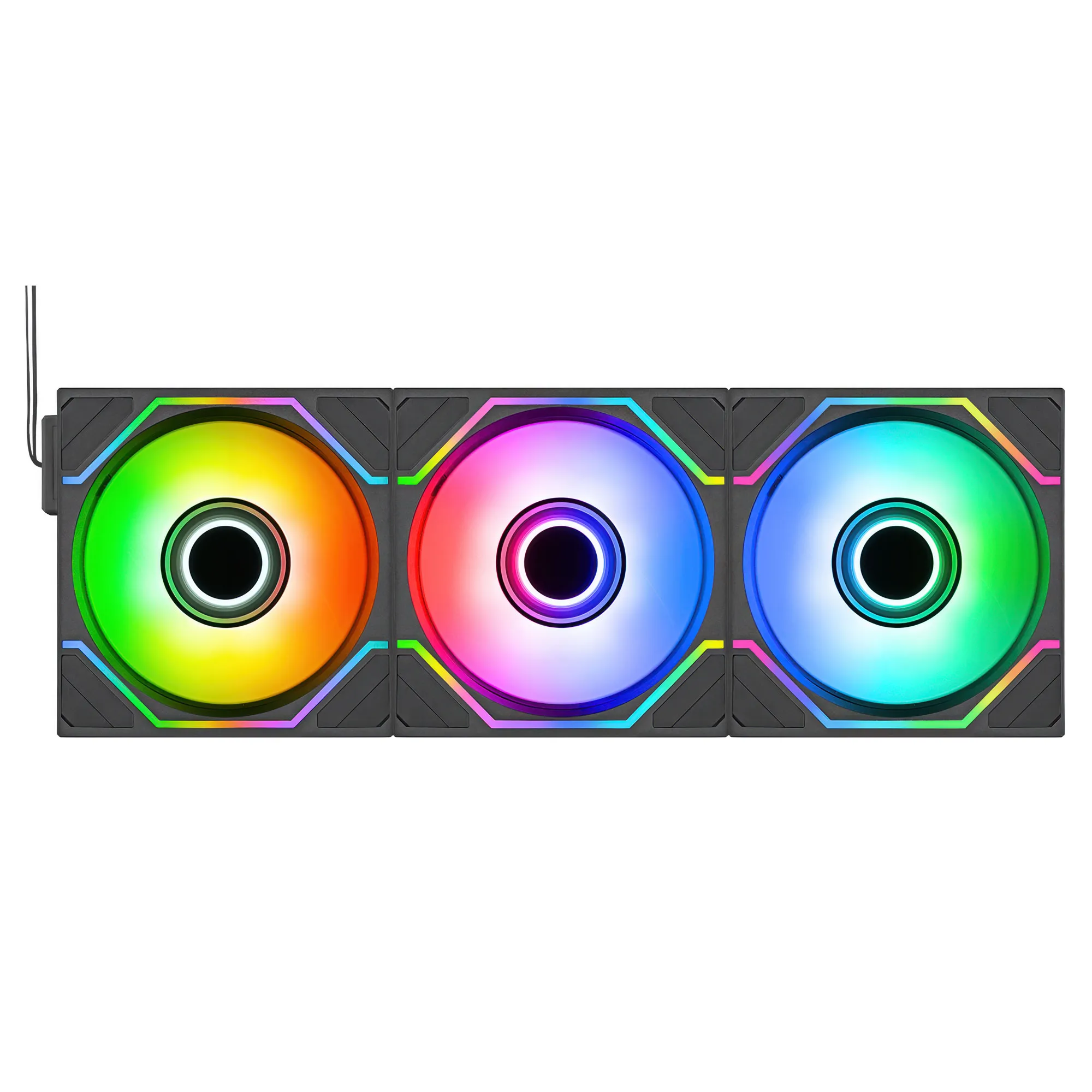 Thermaltake SWAFAN 120 EX INFINITY Sync PC Cooling Fan, 120mm, Nero - Kit 3 Pezzi - immagine 4