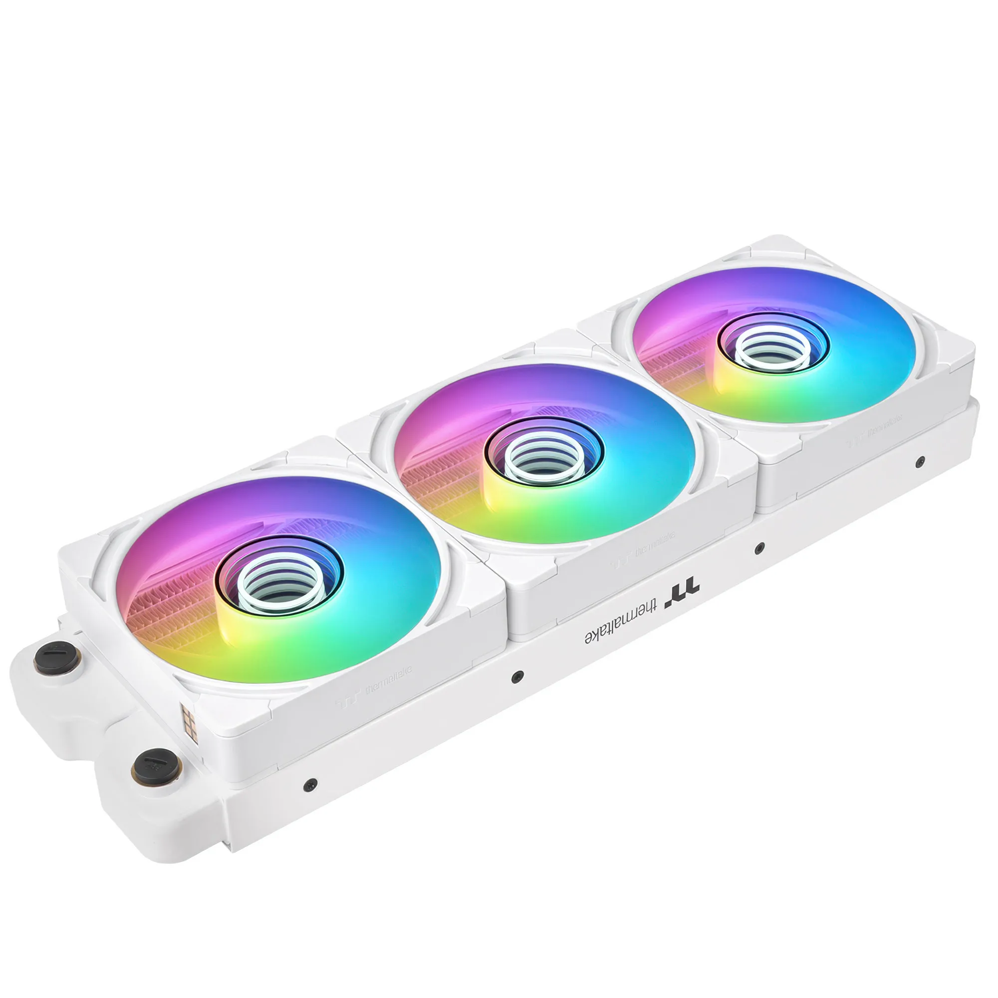 Thermaltake CT120 EX INFINITY ARGB Sync PC Cooling Fan, 120mm, Snow White - Kit 3 Pezzi - immagine 3