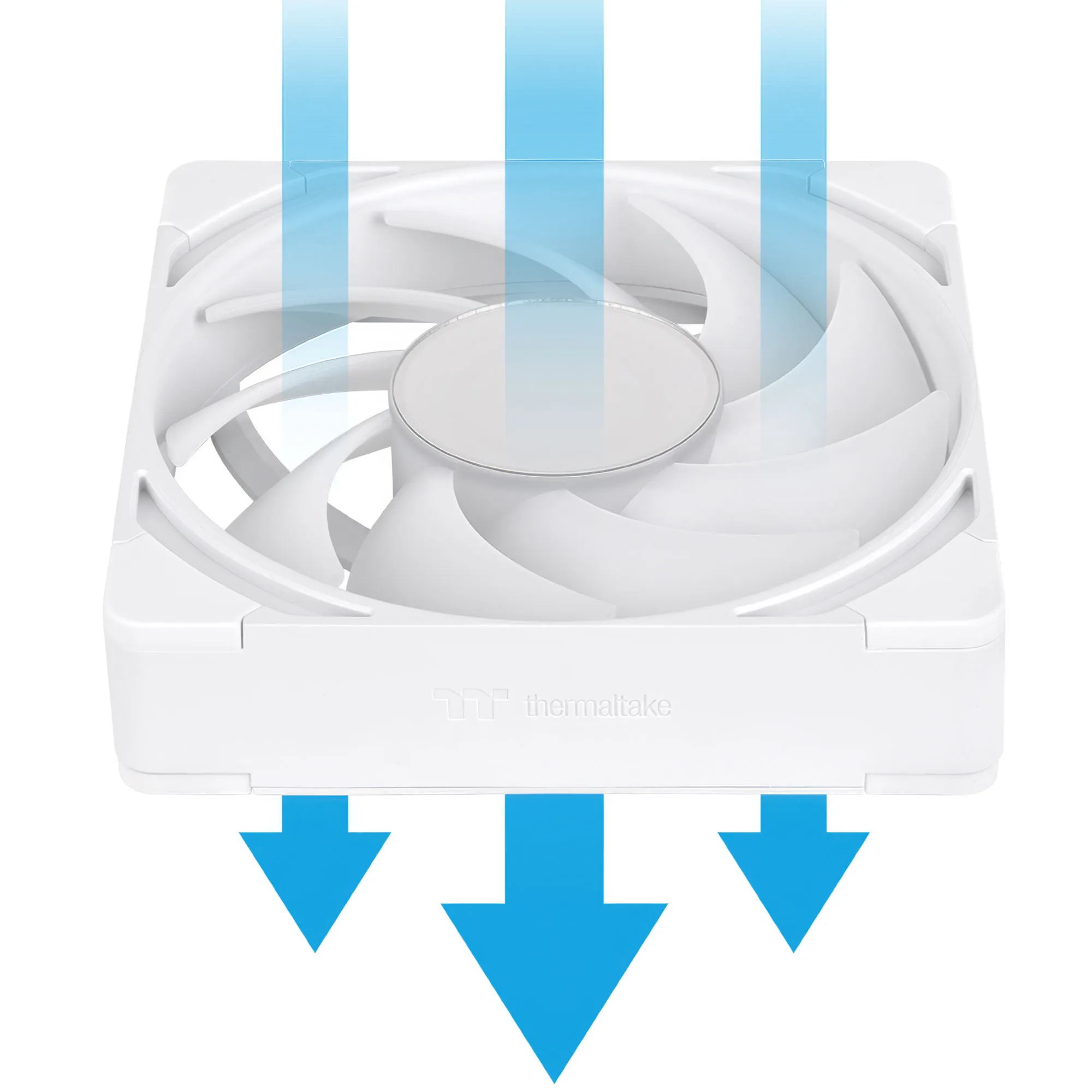 Thermaltake CT120 EX INFINITY ARGB Sync PC Cooling Fan, 120mm, Snow White - Kit 3 Pezzi - immagine 5