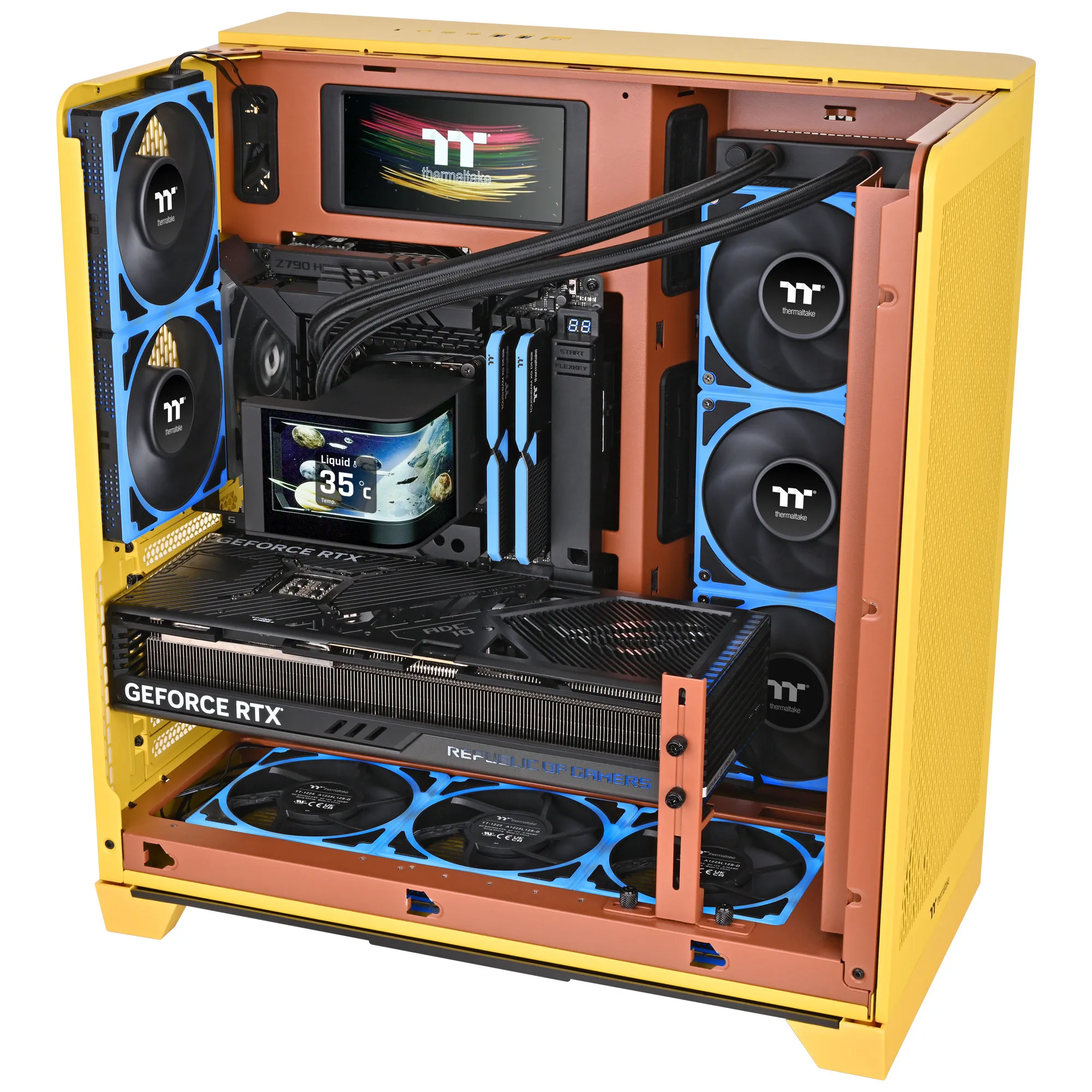Thermaltake MAGCurve 360 Ultra ARGB Sync - Nero - Dissipatore AIO 360mm con display AMOLED curvo 6.67" - immagine 7