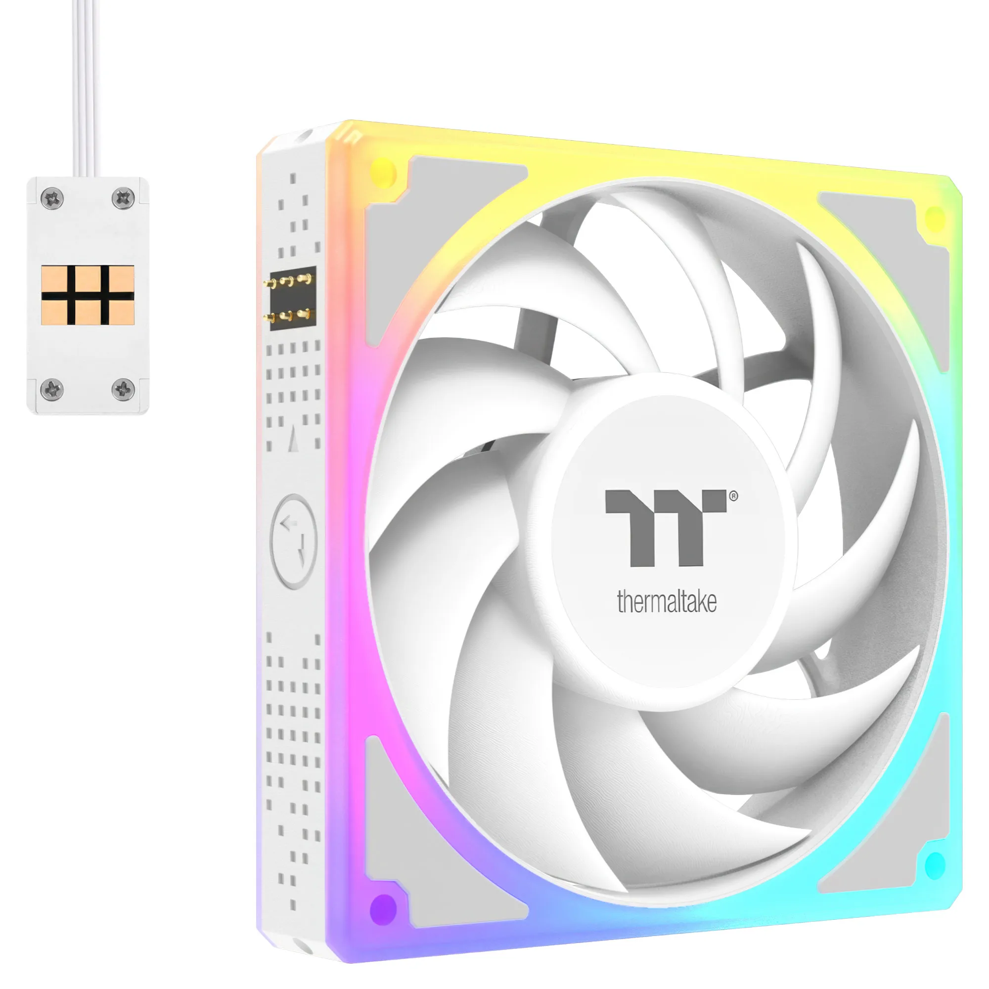 Thermaltake MAGCurve 360 Ultra ARGB Sync - Snow White - Dissipatore AIO 360mm con display AMOLED curvo 6.67" - immagine 2