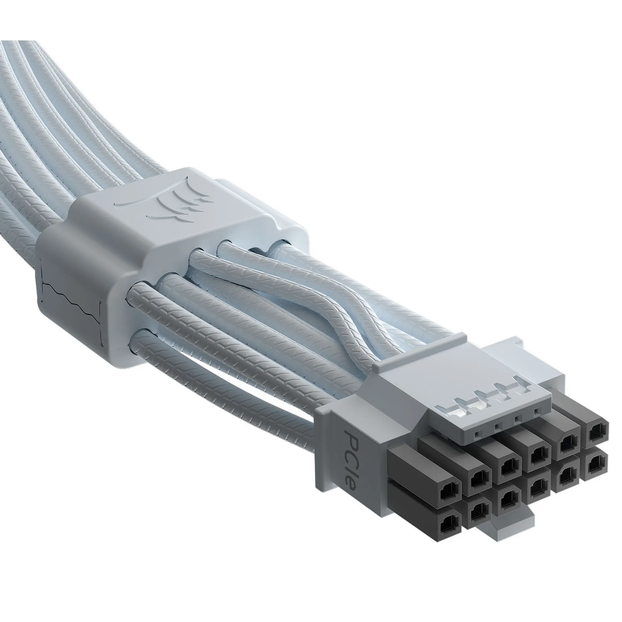 Corsair ThermalProtect PCIe 5.1 600W 12V-2x6 - Cavo di alimentazione GPU bianco con protezione termica integrata - immagine 2