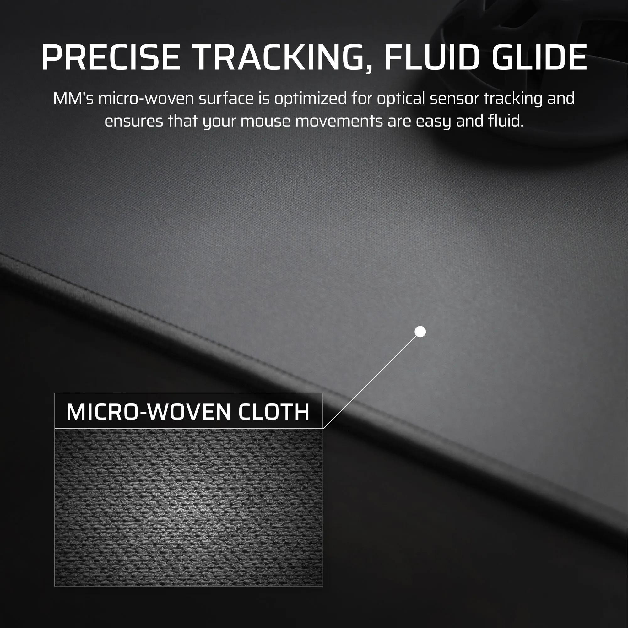 Corsair MM Anti-fray Cloth Gaming Mouse Pad XXL Grigio - Tappetino in tessuto micro-woven con bordi anti-sfrangiamento - immagine 3