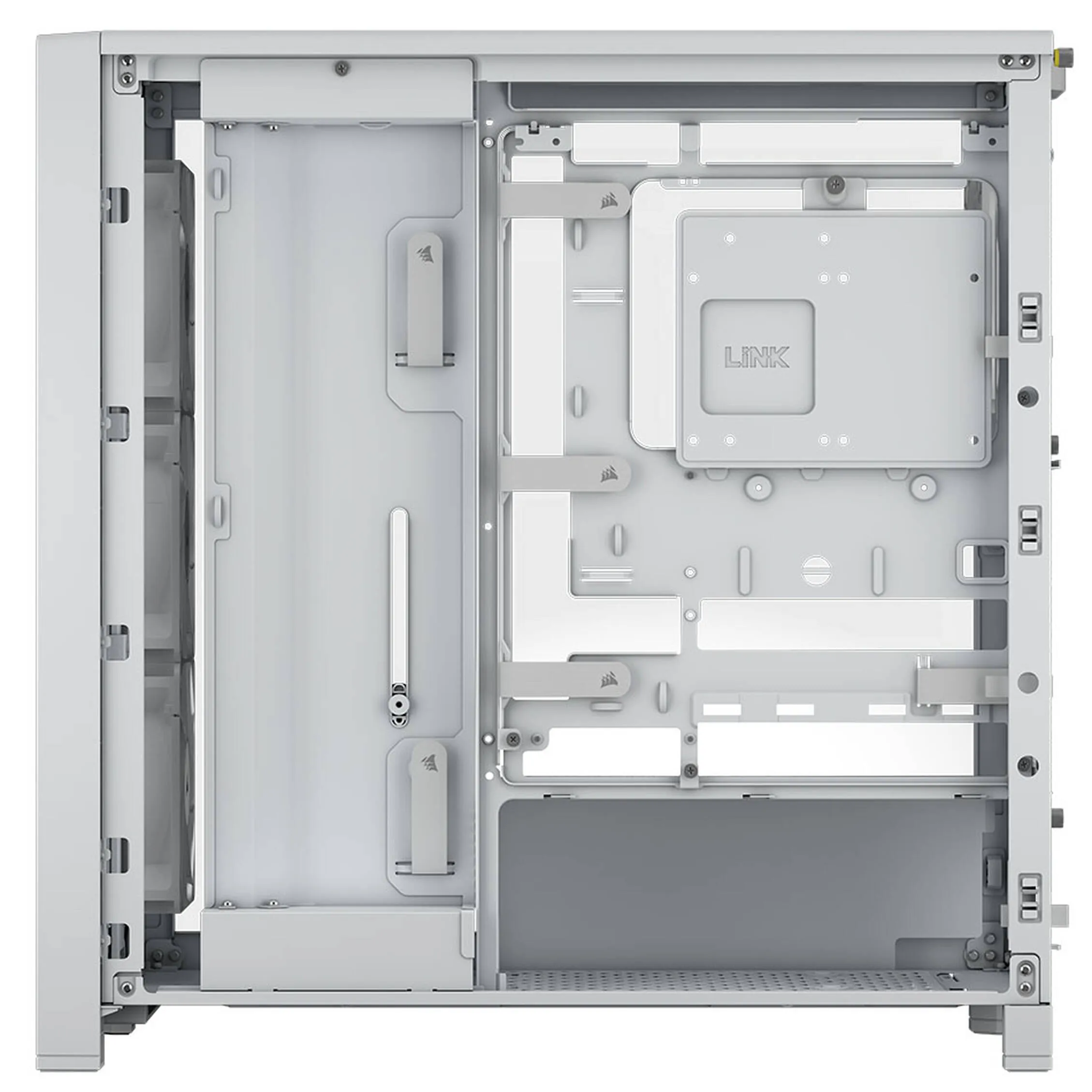 Corsair FRAME 4000D WOOD RS Tempered Glass, Mid-Tower - Bianco/Rovere - immagine 3