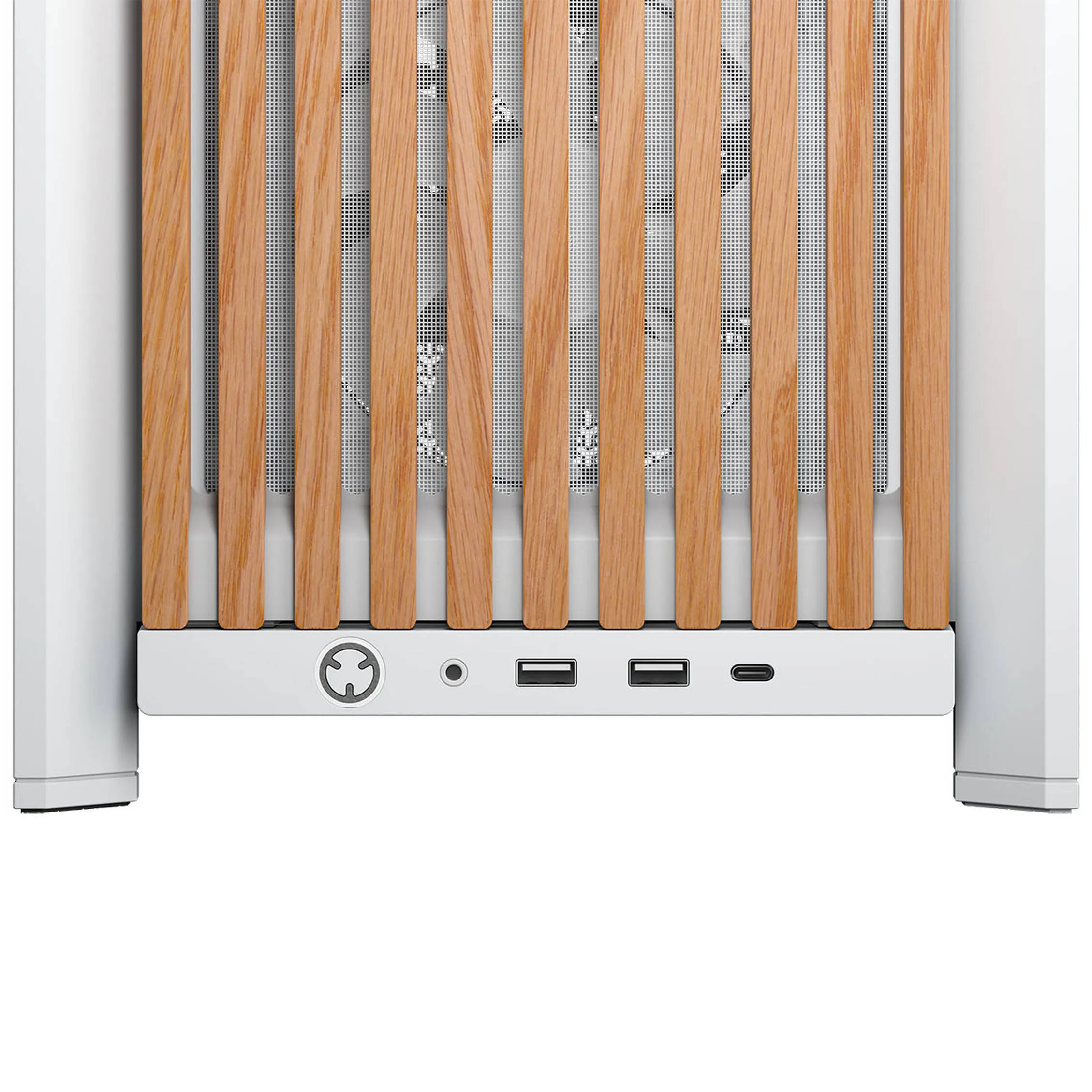 Corsair FRAME 4000D WOOD RS Tempered Glass, Mid-Tower - Bianco/Rovere - immagine 6