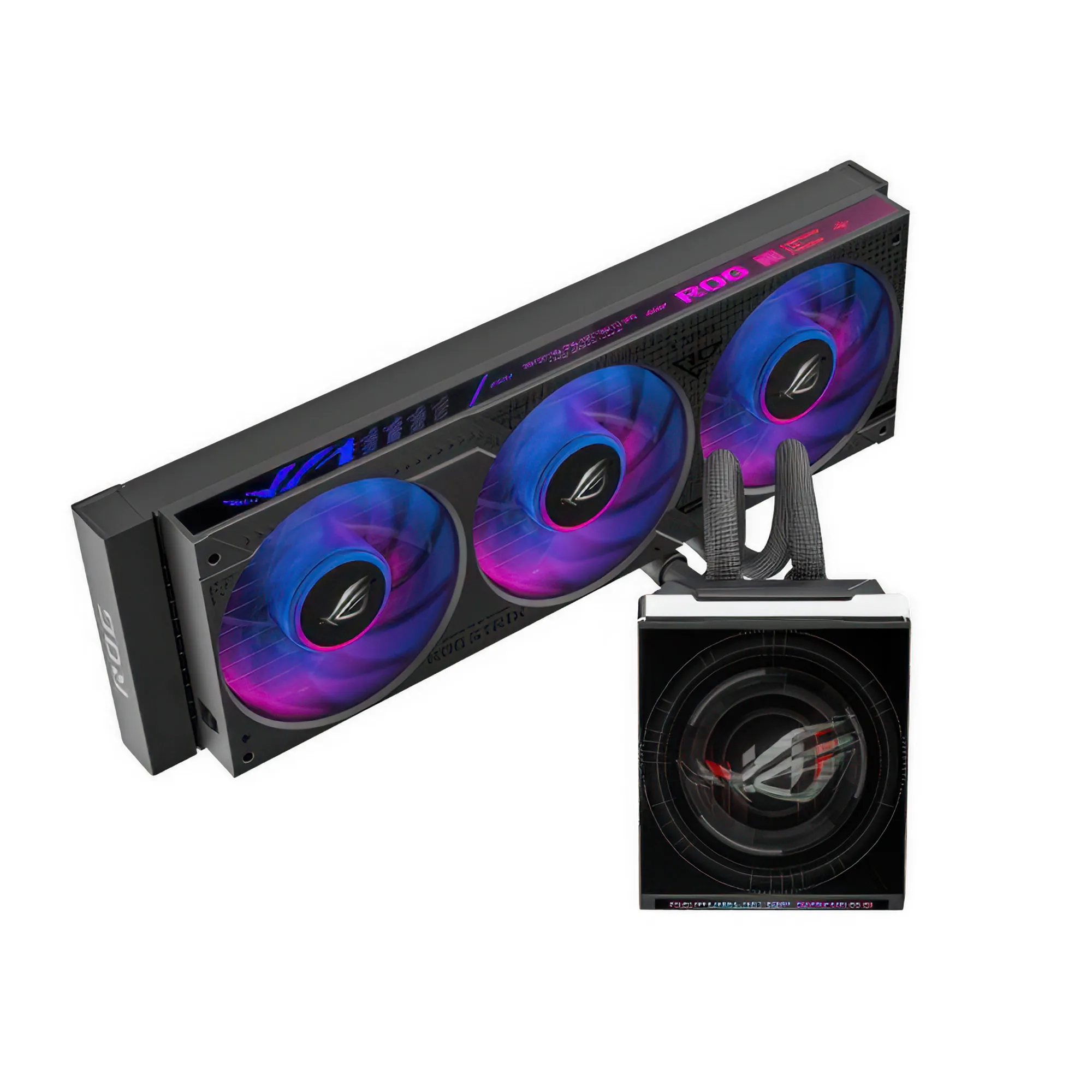 Asus ROG Strix SLC IV 360 ARGB LCD - Dissipatore AIO 360mm con display IPS 5.08" e ventole ARGB - Nero