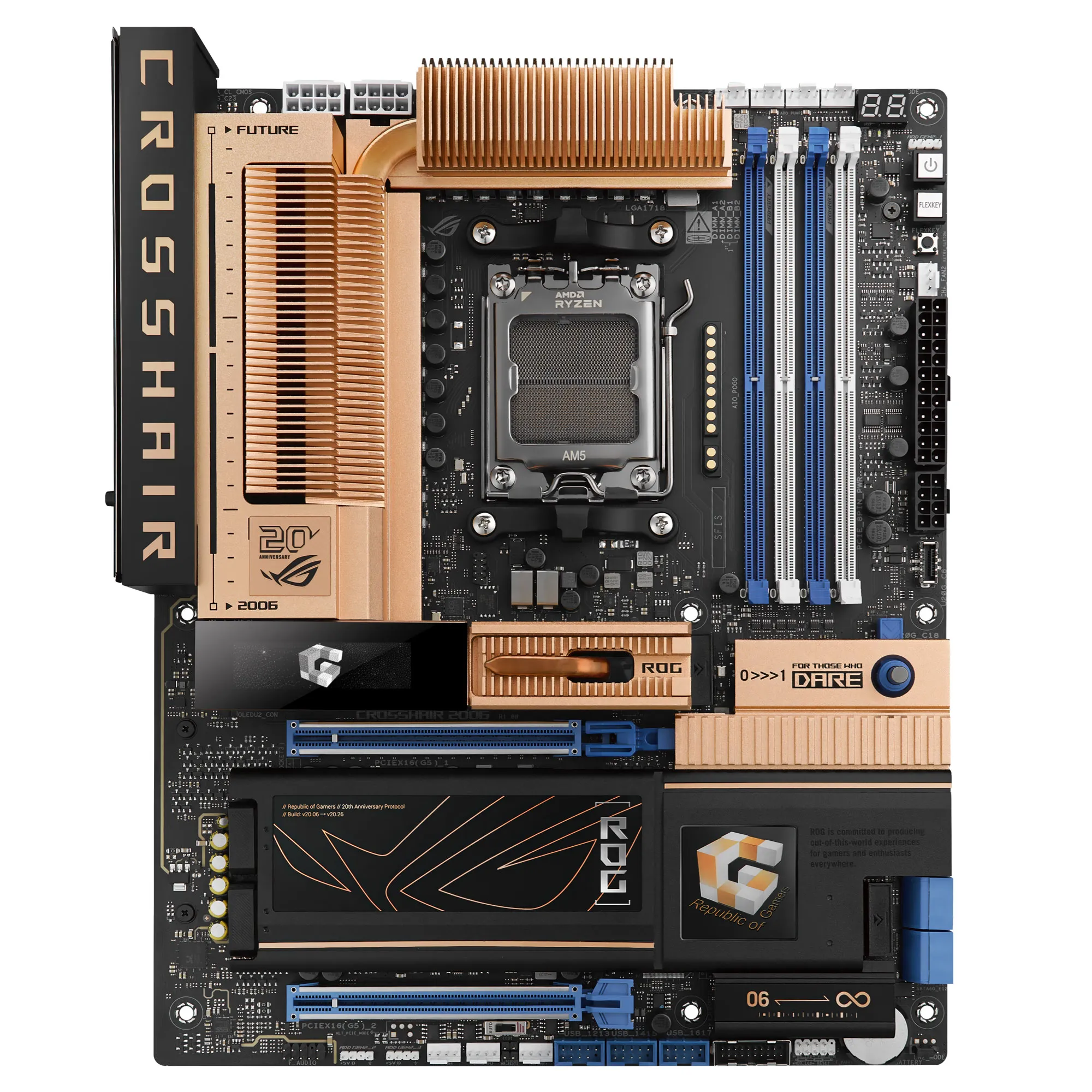 Asus ROG Crosshair 2006 - Scheda madre AM5 EATX DDR5 20? Anniversario ROG - immagine 2