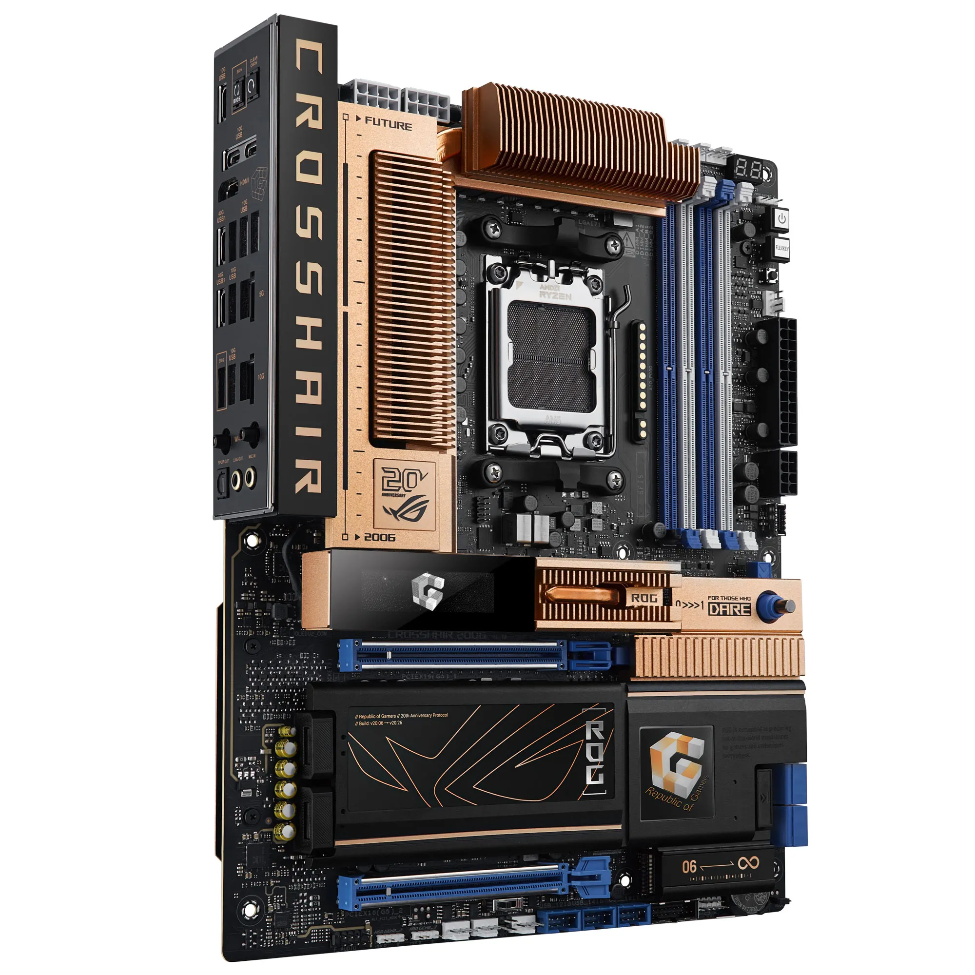 Asus ROG Crosshair 2006 - Scheda madre AM5 EATX DDR5 20? Anniversario ROG - immagine 3