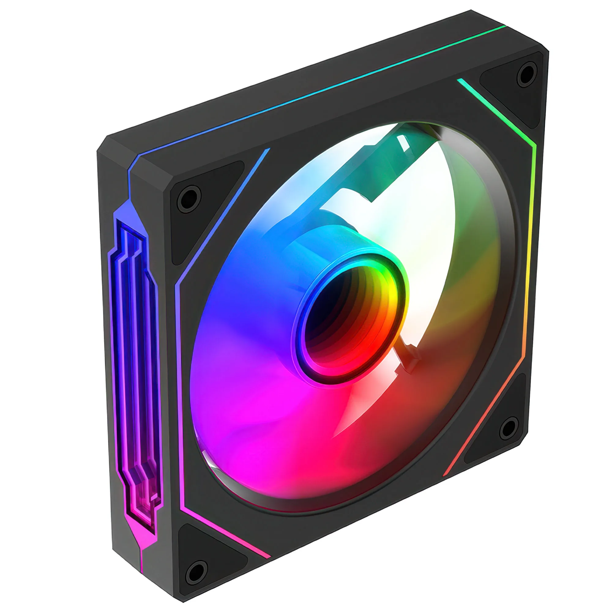 iTek INFINITY - Nera - Ventola Case 120mm ARGB PWM con Effetto Infinity - immagine 4