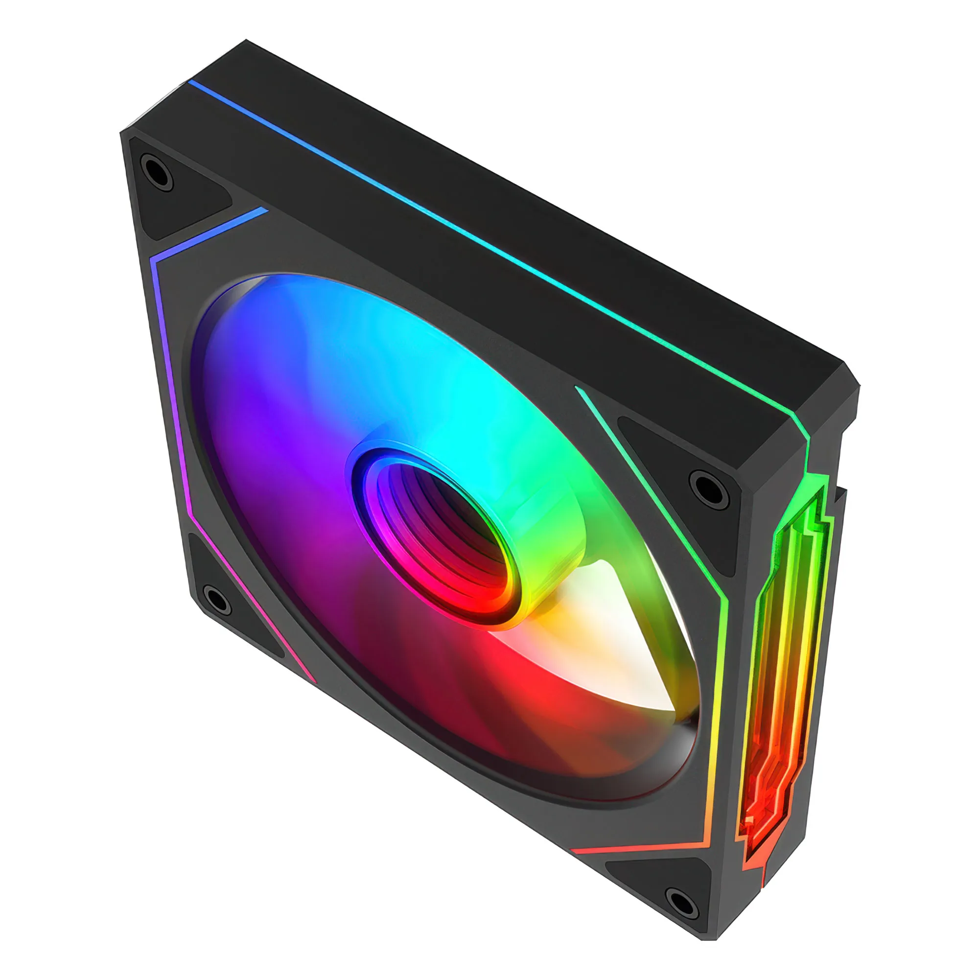 iTek INFINITY - Nera - Ventola Case 120mm ARGB PWM con Effetto Infinity - immagine 5
