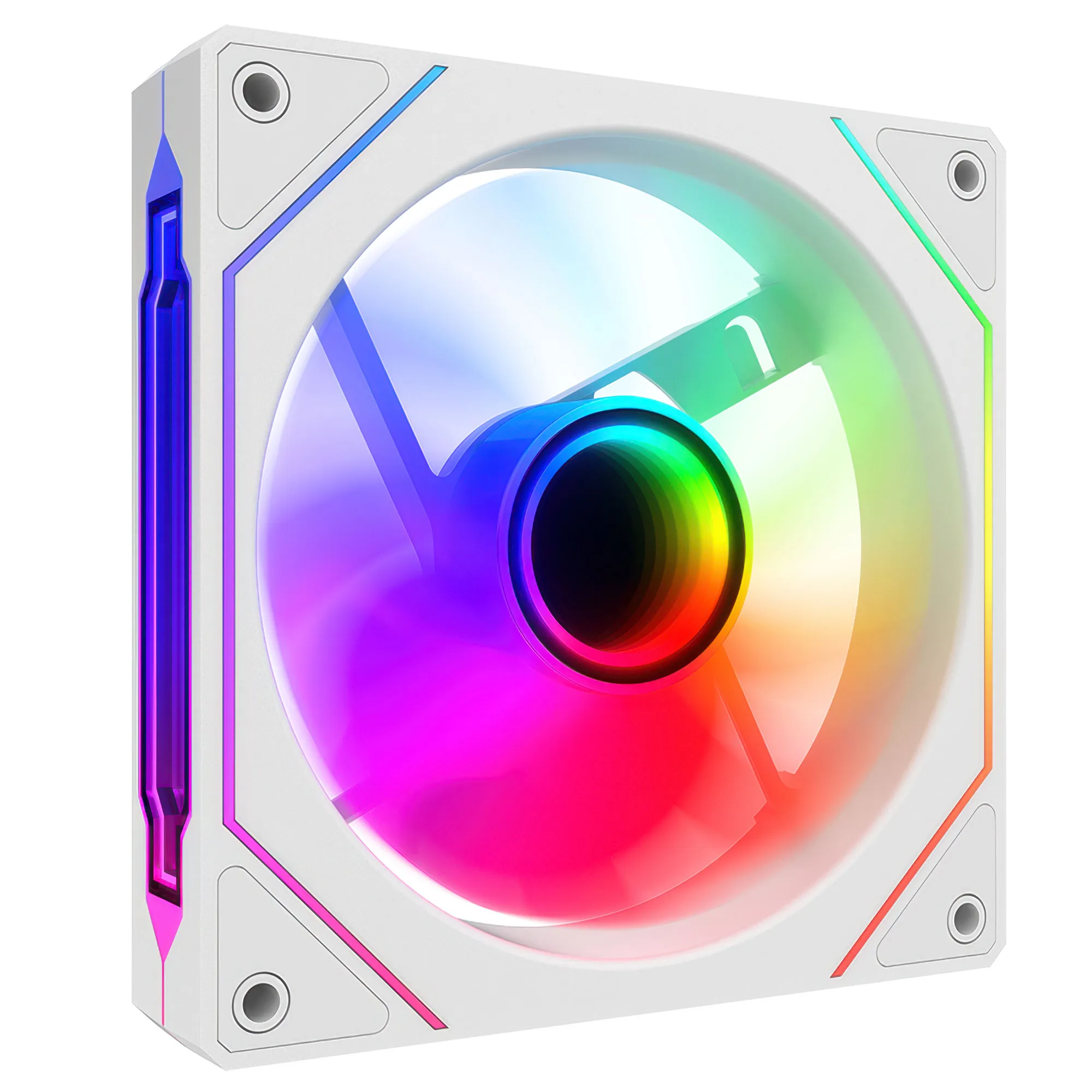 iTek INFINITY - Bianca - Ventola Case 120mm ARGB PWM con Effetto Infinity - immagine 2