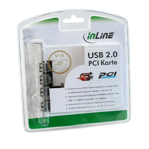 InLine Controller PCI USB 2.0 4+1 - immagine 2