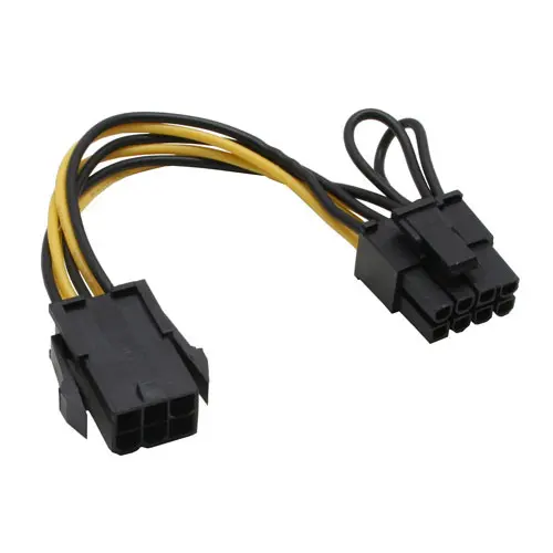 InLine Adattatore PCIe 6 Pin > PCIe 8 Pin - Nero