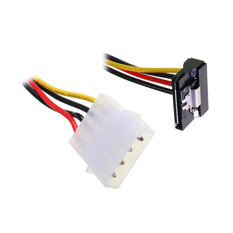 InLine SATA Power Adapter 4-pin Molex 90° con Blocco Sicurezza
