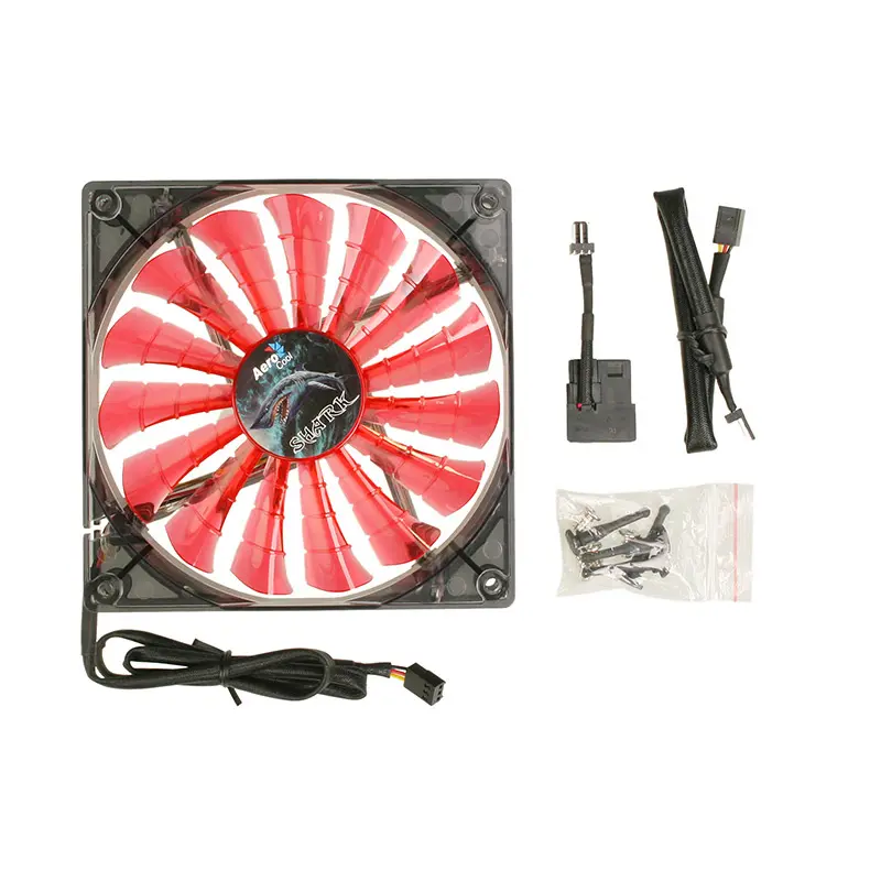 Aerocool Shark Devil Red Edition LED Fan - 140mm - immagine 3