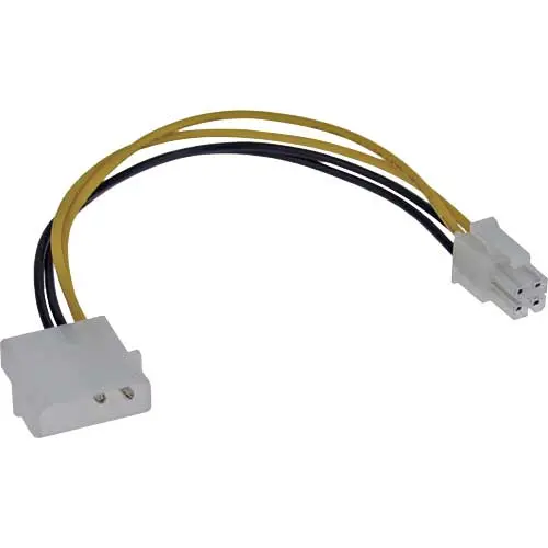 InLine Adattatore Molex a ATX12V 4 Pin per alimentazione supplementare CPU - 20cm